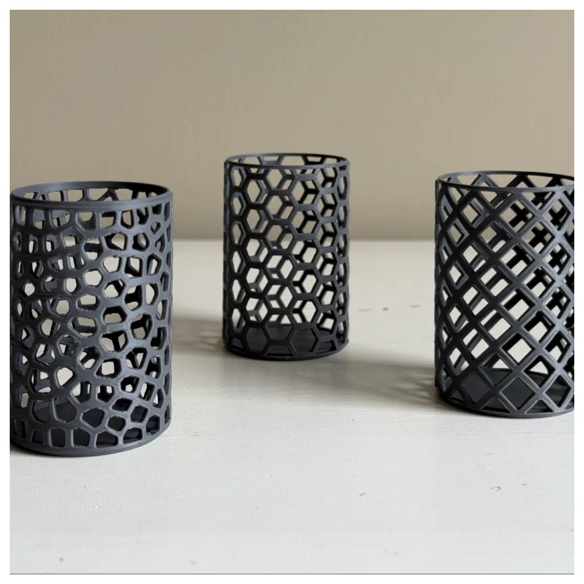 Hollow Mini Bottle F3D Polygon Hexagon Bottle Accessories Decoration Geometric Shape Creative Gift