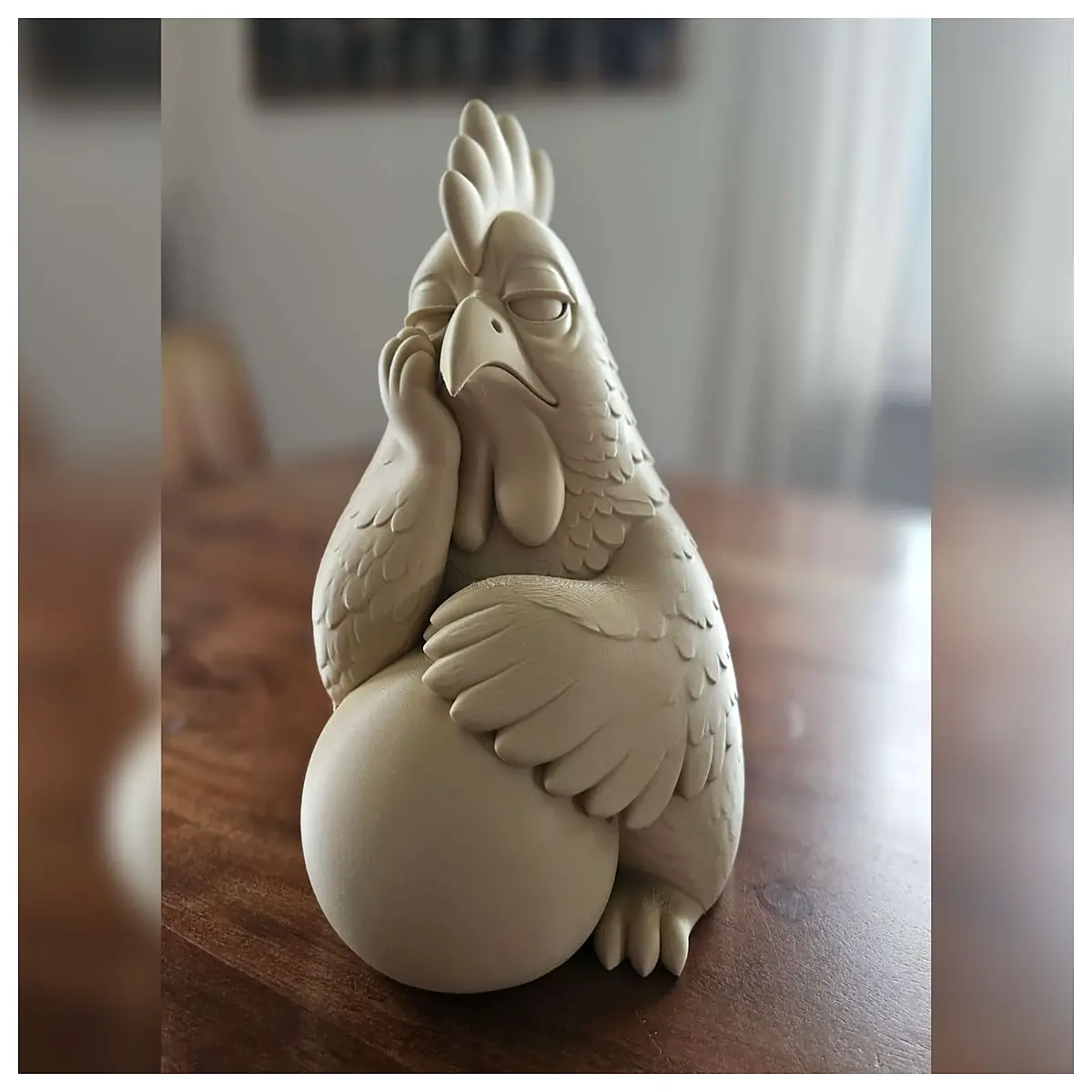 Chicken Decoration Realistic Chicken Model Bird Figurine Desktop Ornament Creative Gift Chicken Toy Boredom