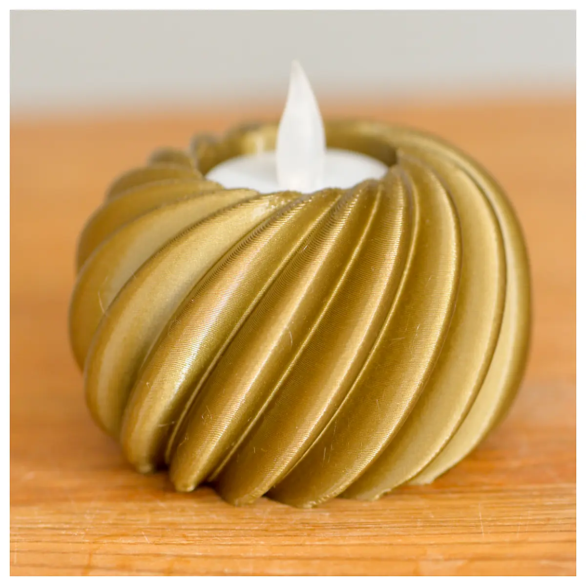 Elegant Spiral Tea Candle Holder Rotating Flame Romantic Ambiance Home Decor Tabletop Accent