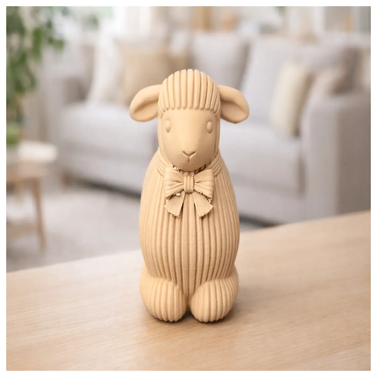 Easter Decoration Lamb Figurine Easter Festive Decor Rabbit Ornament Easter Gift Party Supplies