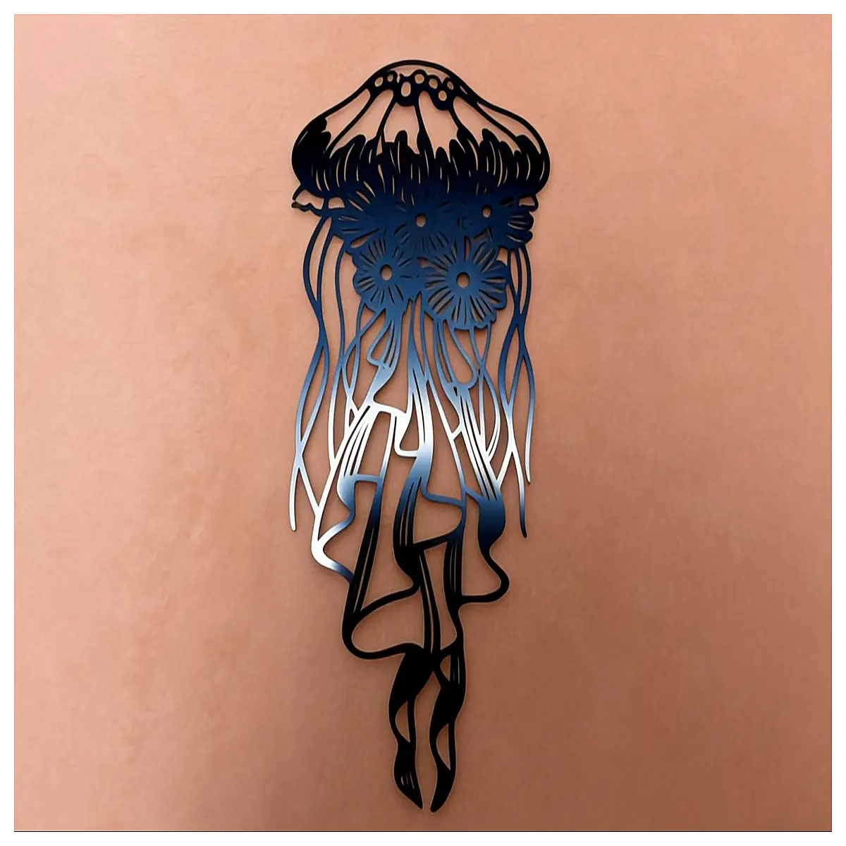 Blue Jellyfish Sticker Cute Cartoon Ocean Decor Stickers Fridge Decal DIY Stickers Decorative Phone Stickers