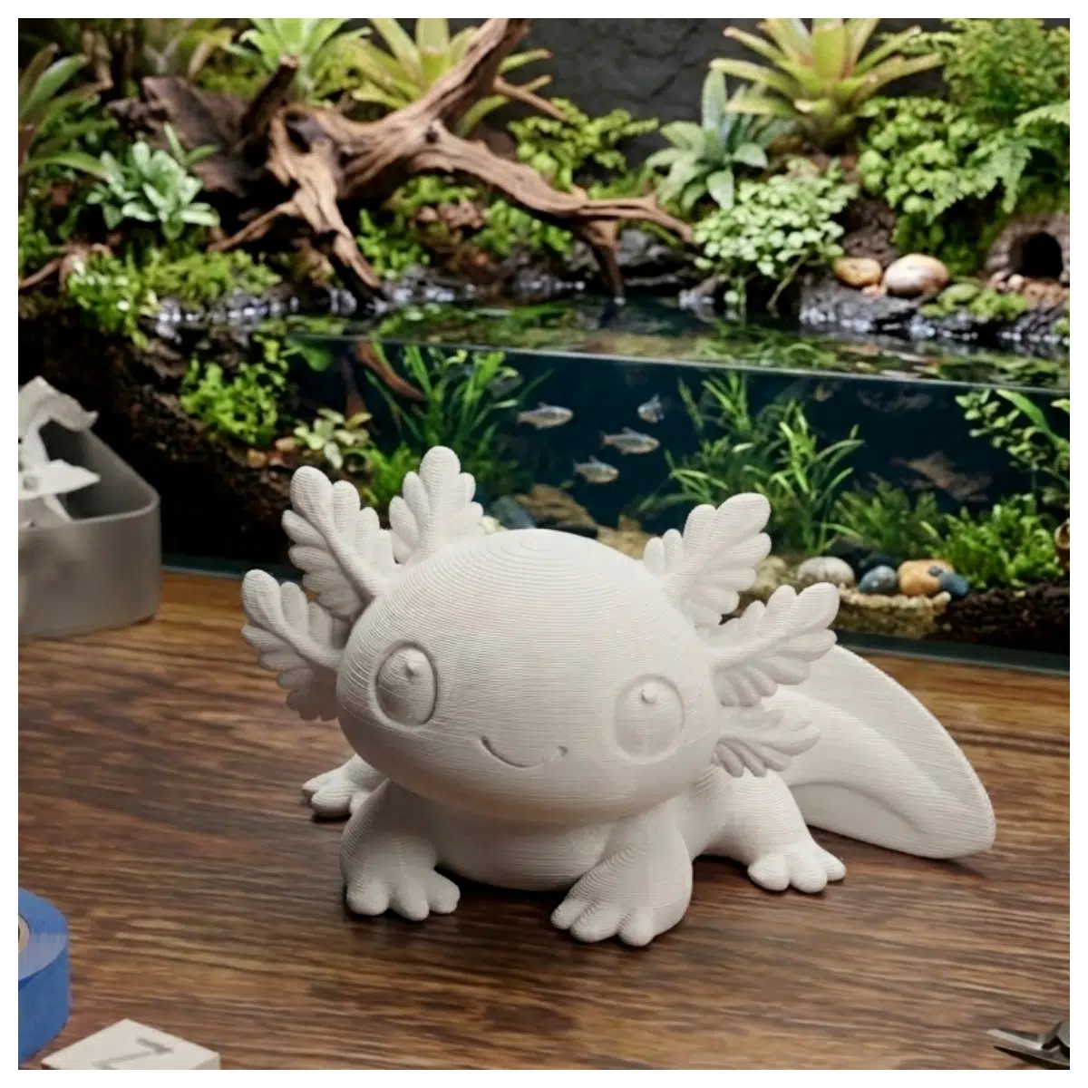 Adorable Mexican Axolotl 3D Printed Model Pet Decoration Kids Toy Biology Learning Model Parts Accessories Kits