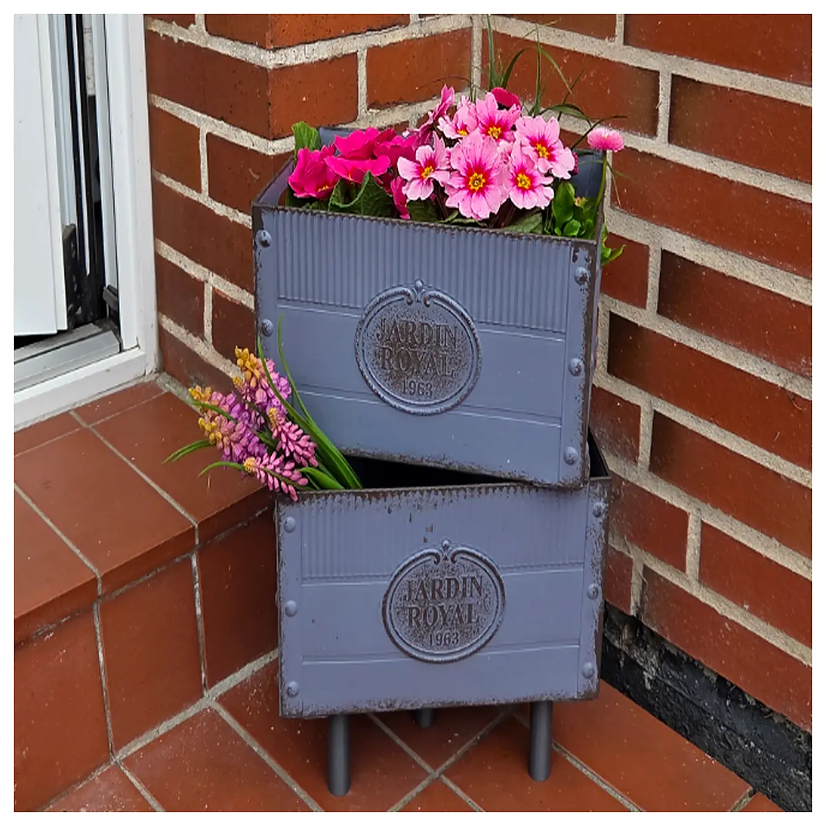 Flower Box Stand Support Stable Shelf Brackets Wall Mounting Hardware Home Storage Heavy Duty Holders Attic Shelving