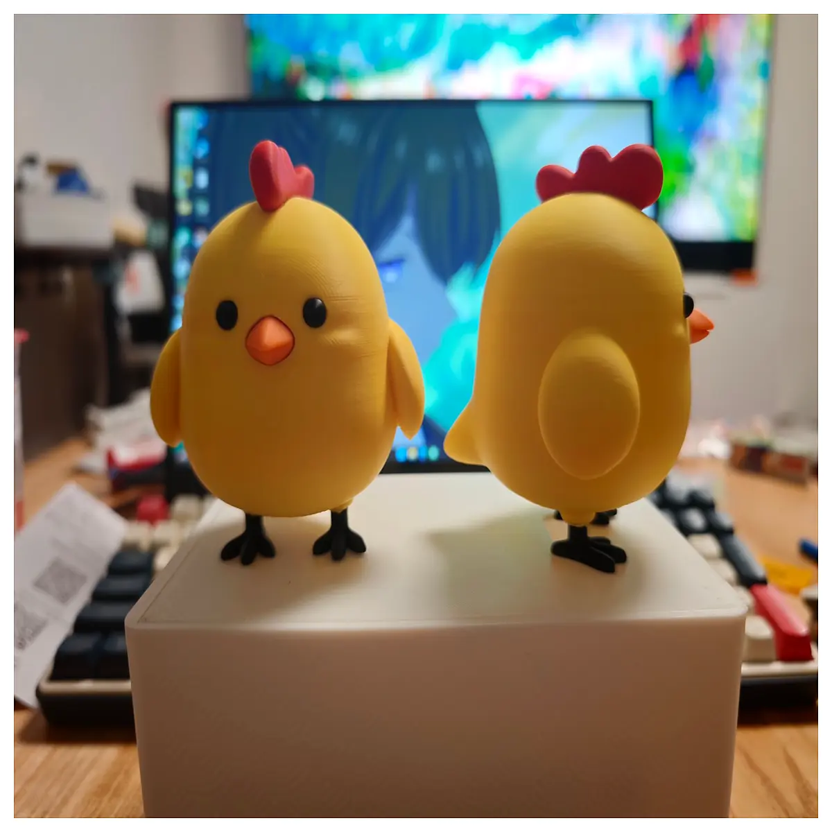 Overloaded Chicken Gaming Accessories Character Models Collectibles Desk Toys Anime Merchandise Enhance Gaming Experience