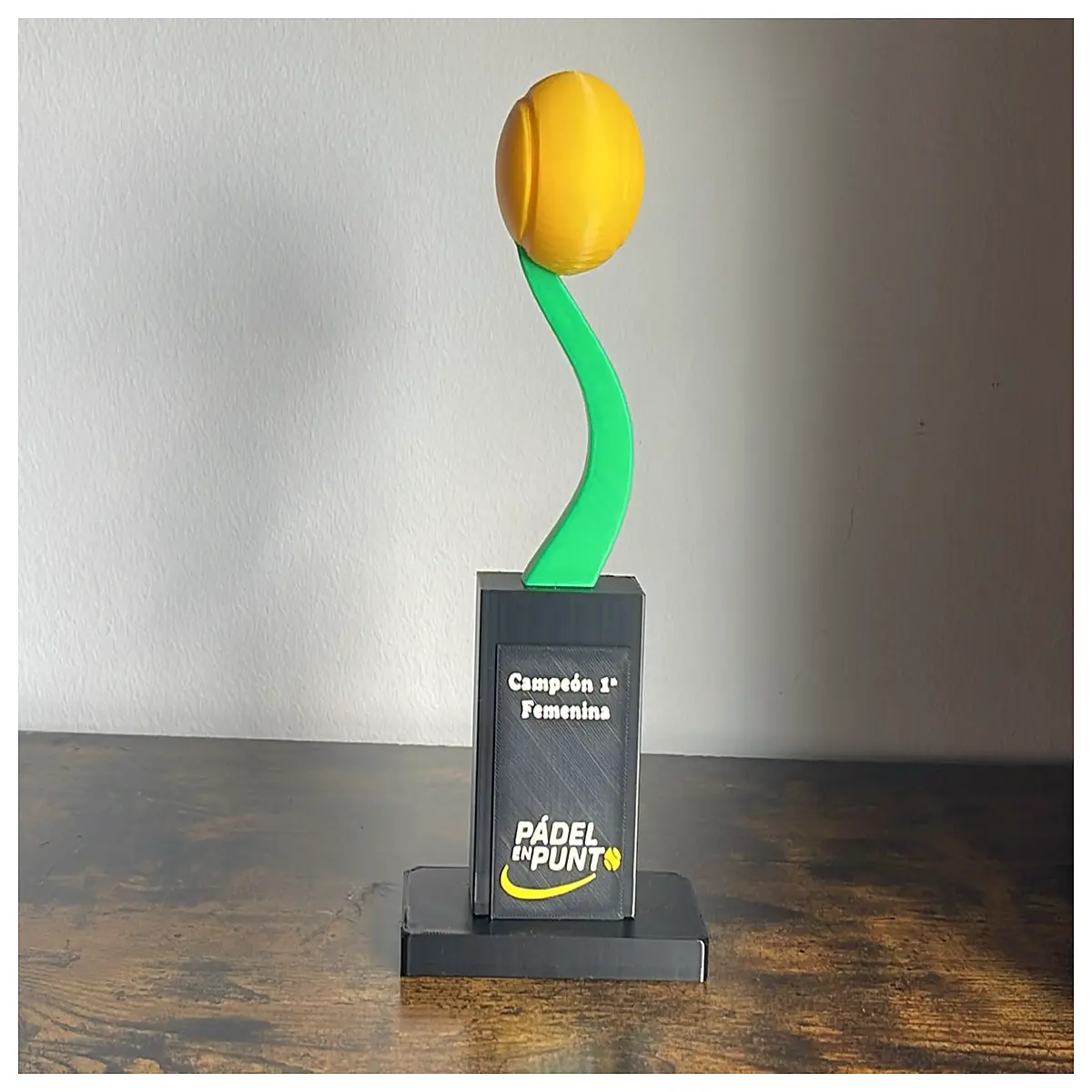 Paddle Tennis Trophy Sports Award Winning Prize Competition Recognition Gift Trophy