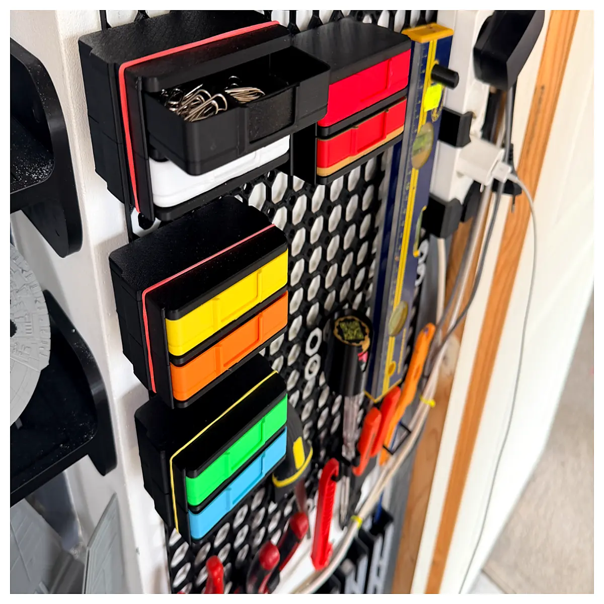 perforated drawer push lock latching mechanism cabinet door hardware
