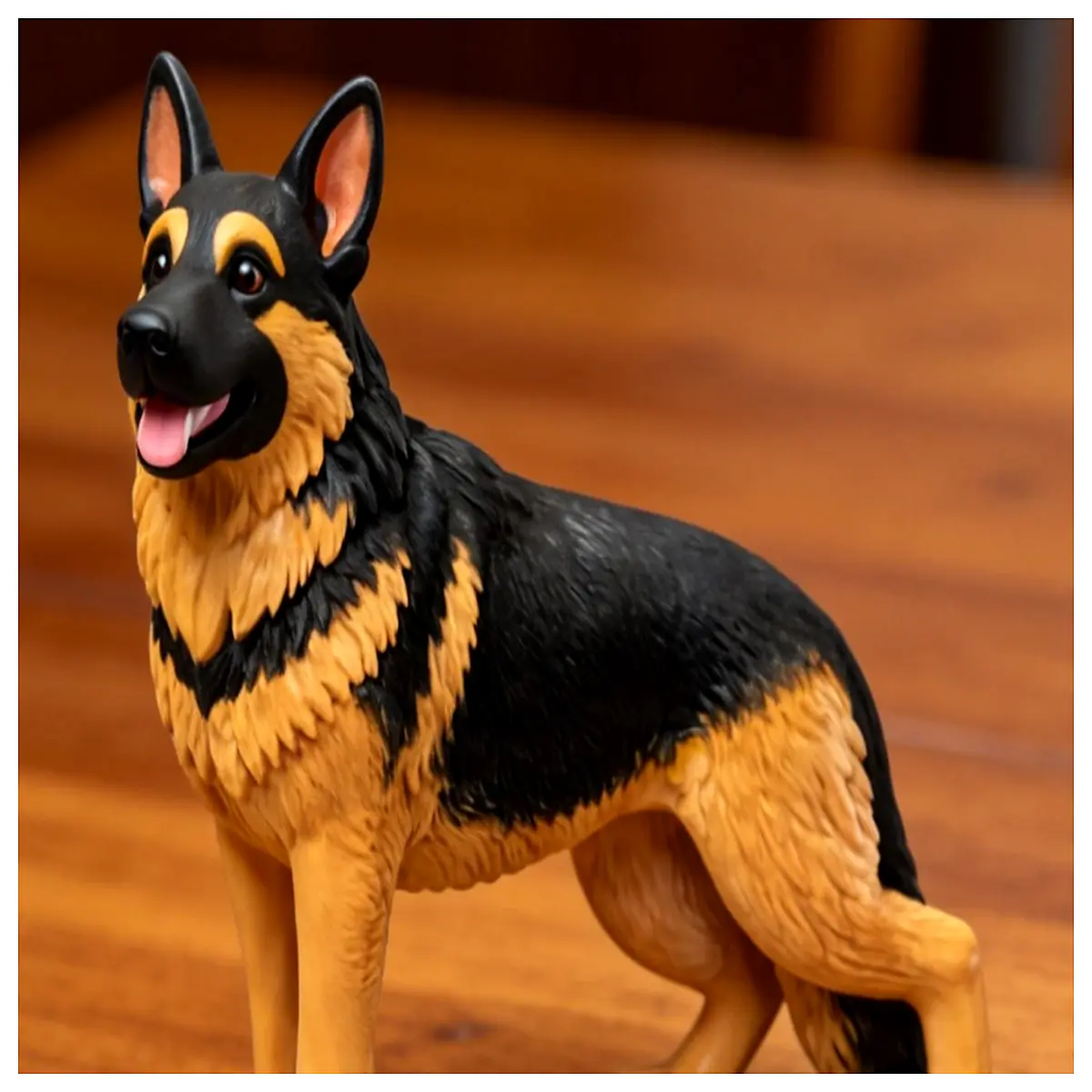 10cm German Shepherd Statue Model Pet Decoration Small Dog Figurine Dog Toy Gift