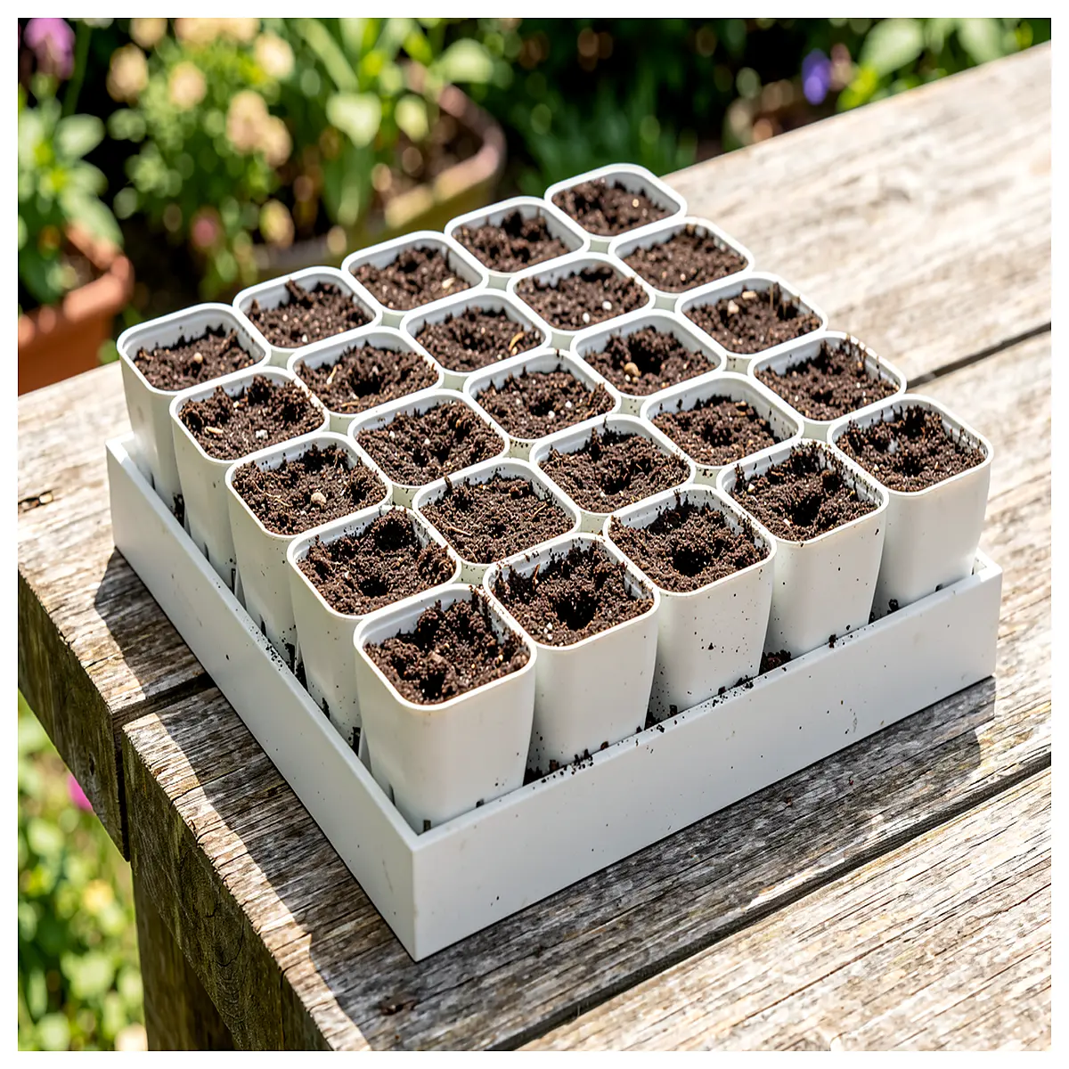 5x5 Seed Tray Plant Growing Vegetable Planting Box Seed Container Gardening Supplies