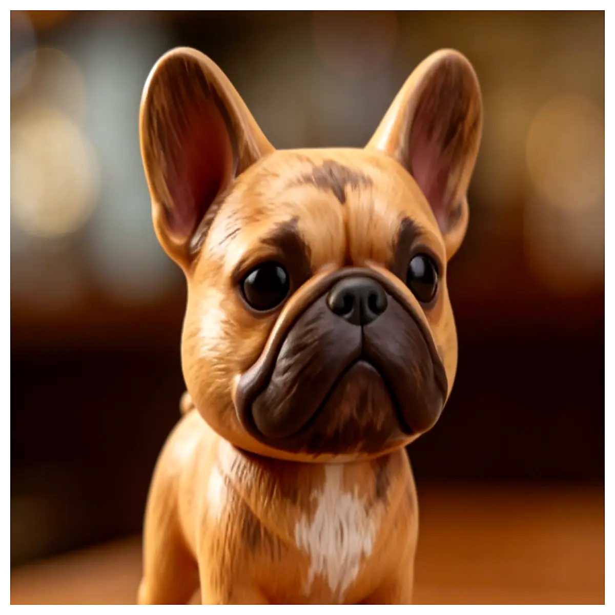Cute French Bulldog Figurine 8cm Dog Statue Model Toy Pet Decoration Gift Idea