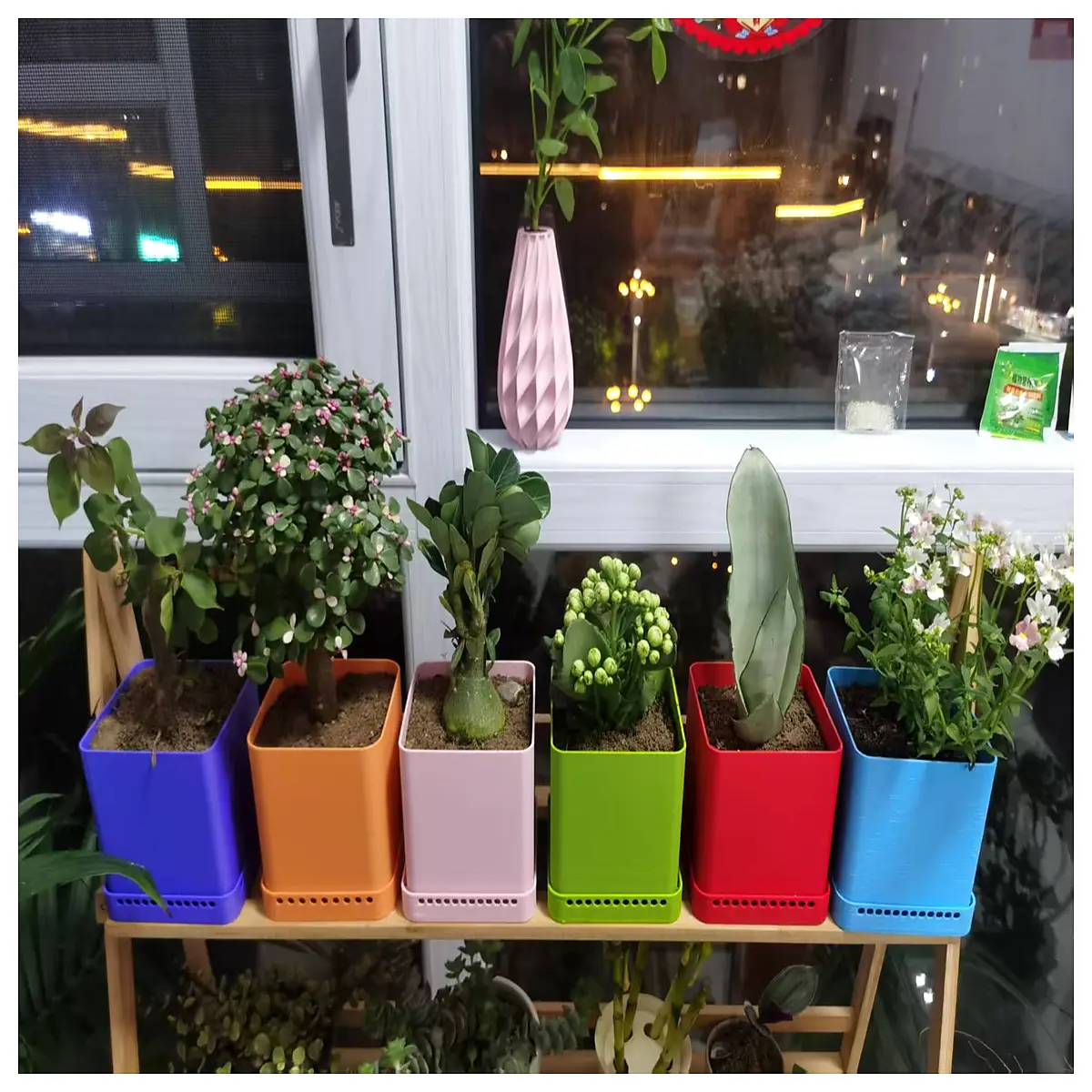 Minimalist Flower Pots Simple Design Planter Pots Creative Flower Containers Economical Breathable Indoor Garden Green Plants