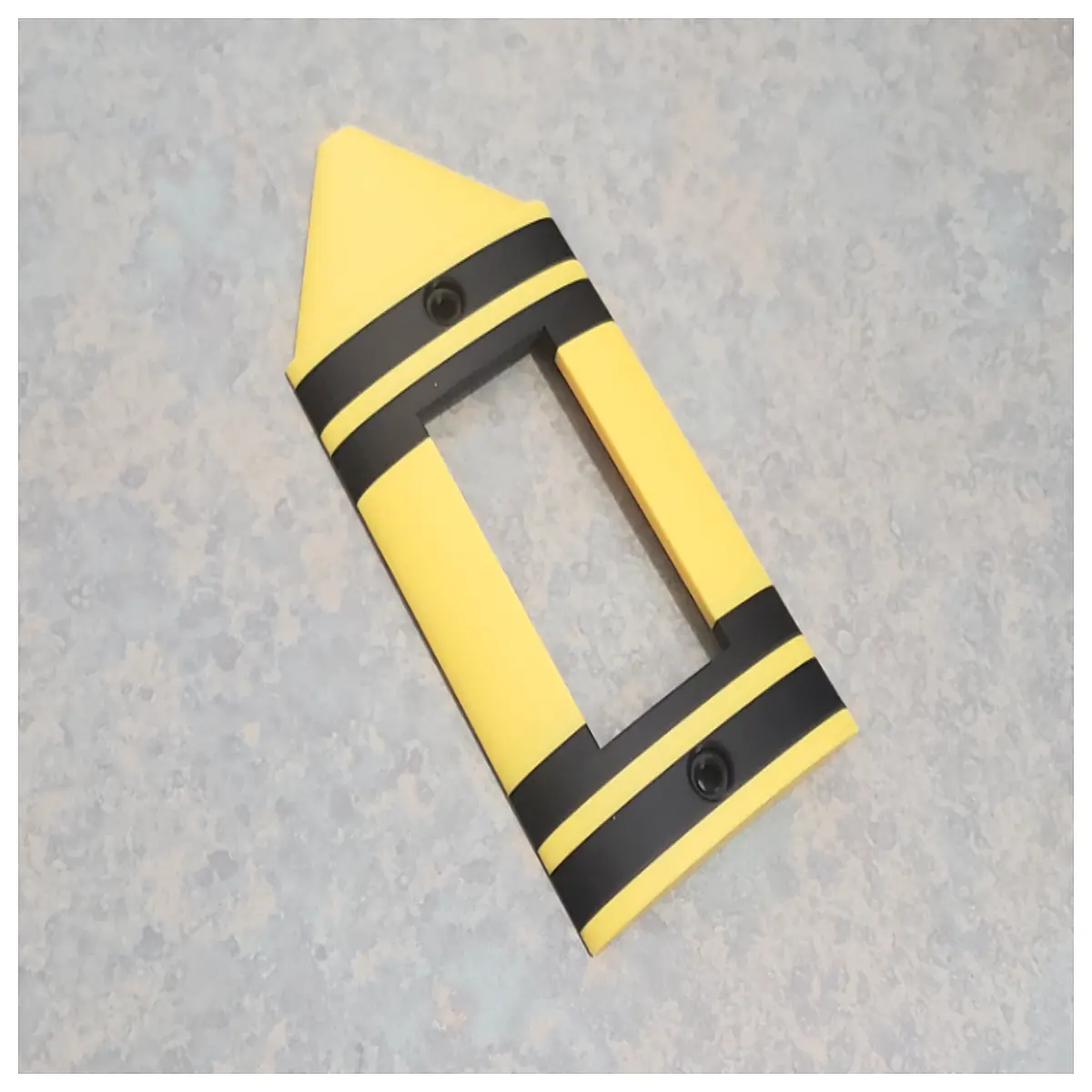 retro crayon design toggle switch plate cover wall decor kids room