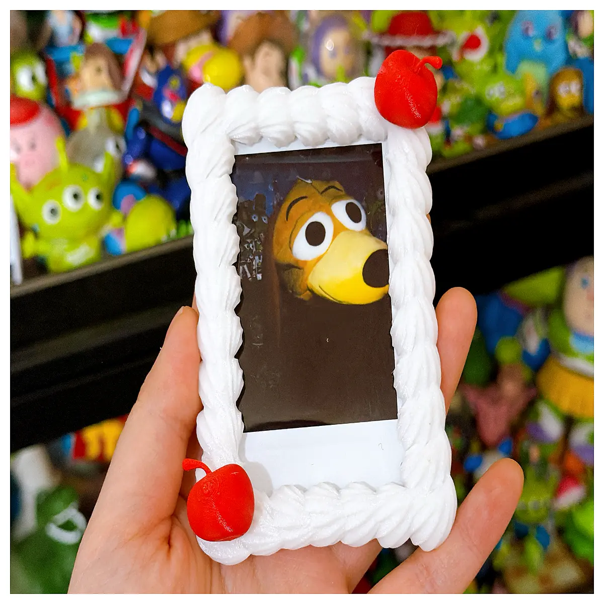 Cherry Cream Photo Frame 3 Inch Instax Mini Card Holder DIY Photo Album Accessory Creative Photo Box 3 Inch Instax Mini Parts