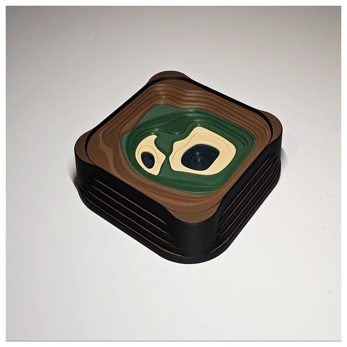 topographic map terrain organizer for miniatures wargaming army storage tray parts container