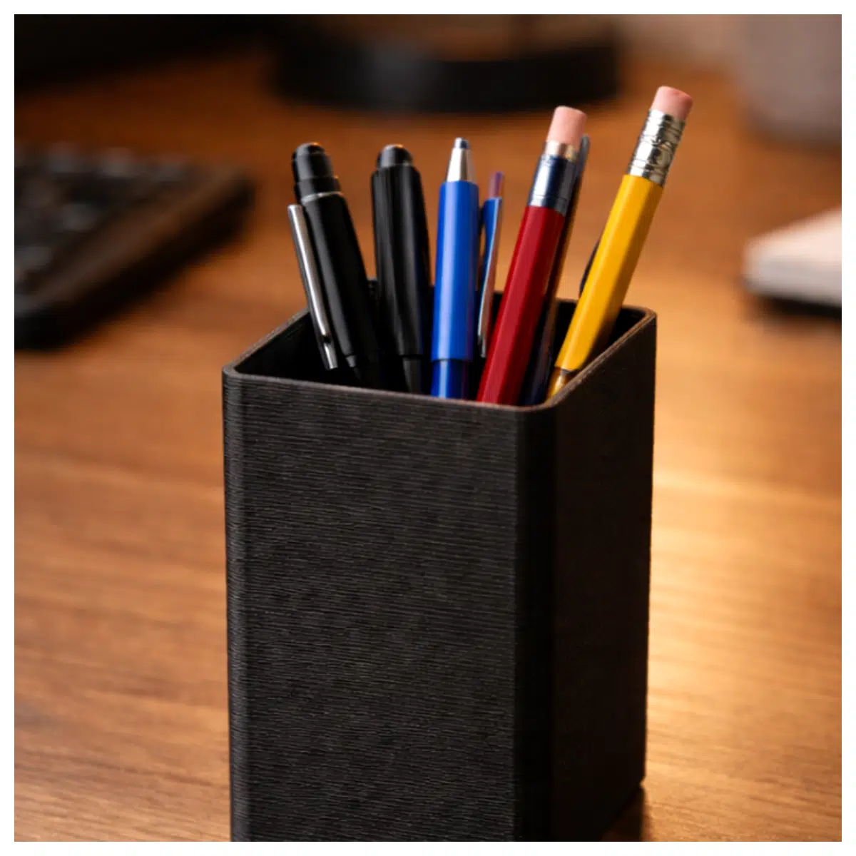 Desk Organizer Pen Holder Simple Design Office Study Supplies Multi Function Pencil Case Creative Placement