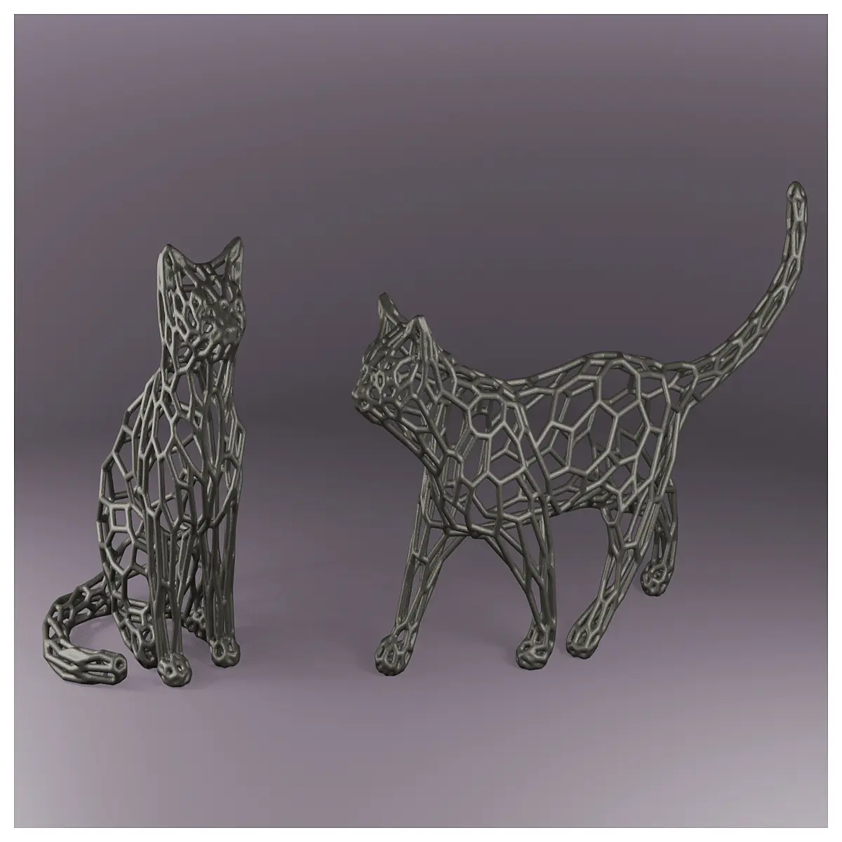 Cat Voronoi Puzzle Toy Cat Enrichment Interactive Play Games Cat Accessories Cat Training