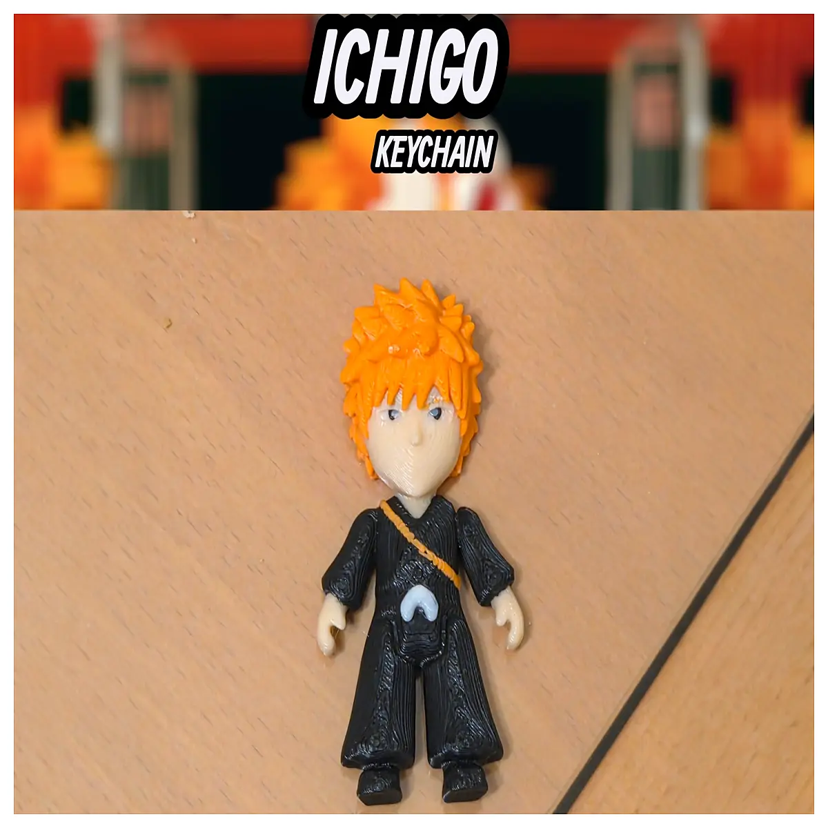 Ichigo Keychain Bleach Anime Collectible Hollow Ripple Figure Accessory Gift