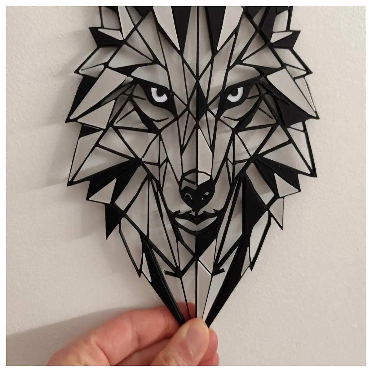 Geometric Wolf Head Wall Art Modern Wall Decoration Hanging Decor Wall Art Canvas Print Creative Home Ornament