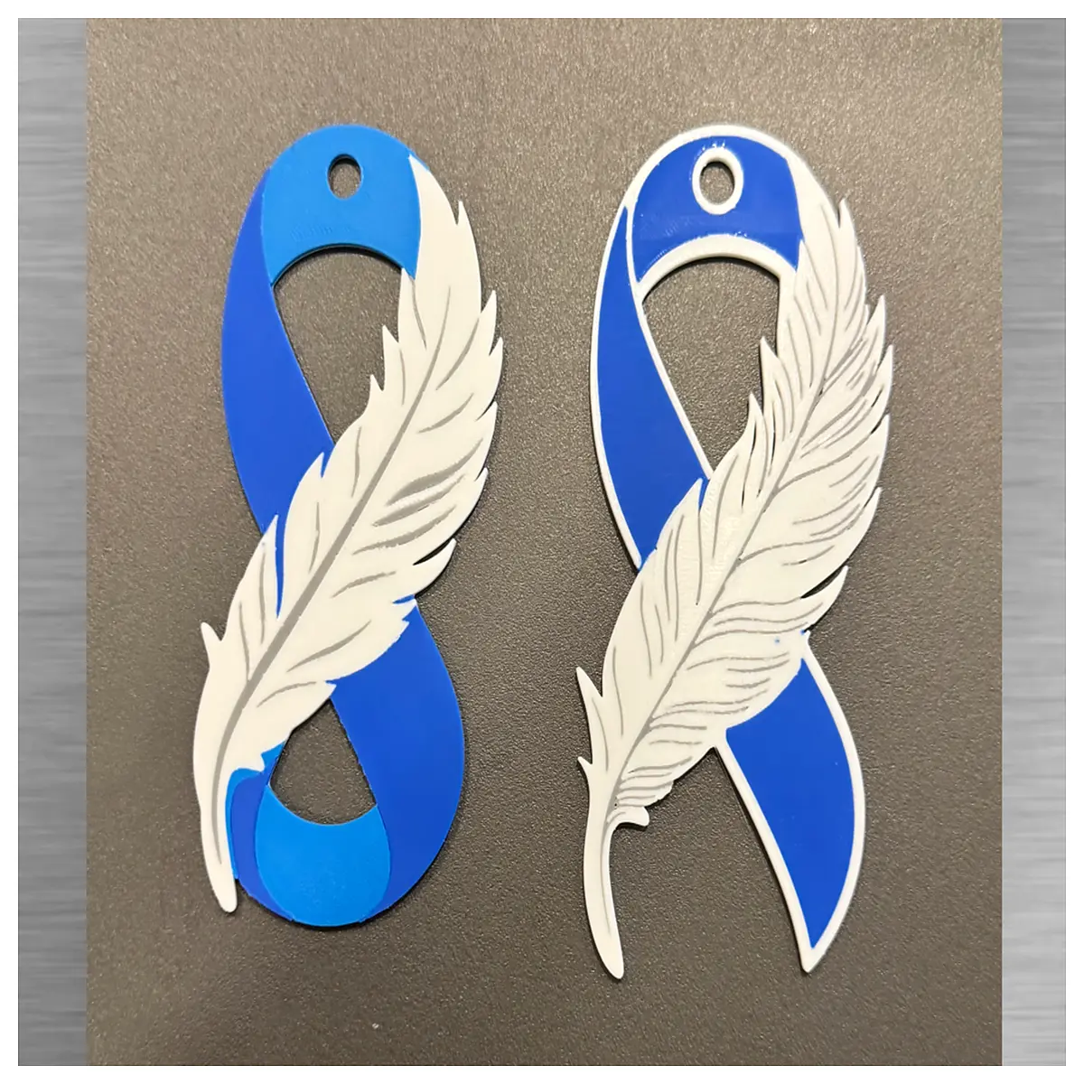 feather ribbon tribute memorial craft supplies