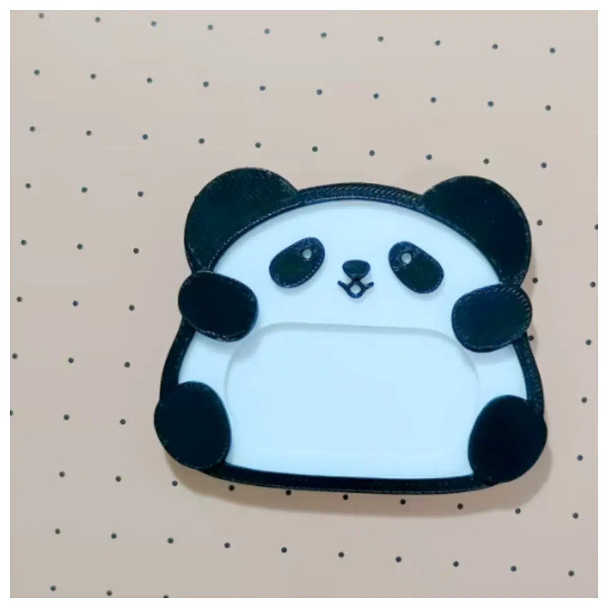 Panda Eyeball Display Plate Small Realistic Doll Accessory Panda Eyeball Set Toy Parts