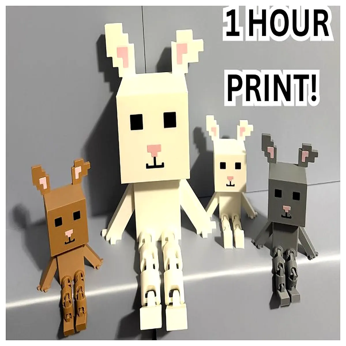 Mobile Rabbit Building Blocks Toy Educational Kids Toy Fun Construction Rabbit Accessories Toy Parts Baby Gift