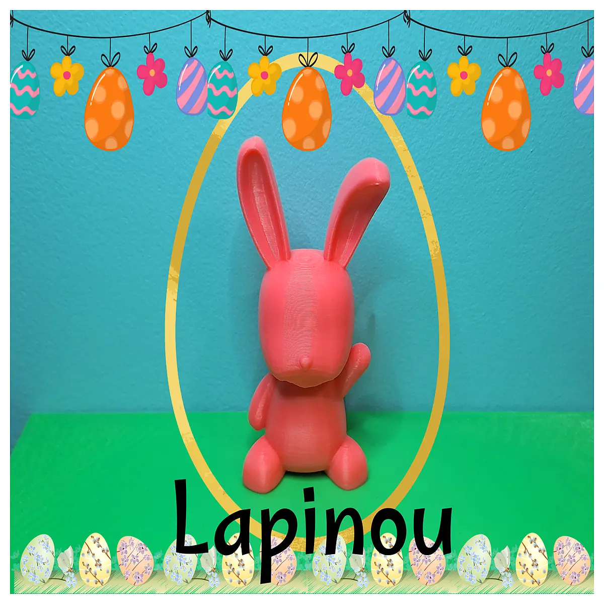 Lapinou Fluffy Rabbit Plush Toy Soft Comfort Kids Toy Plush Animal Baby Gift Safe Plush Accessories