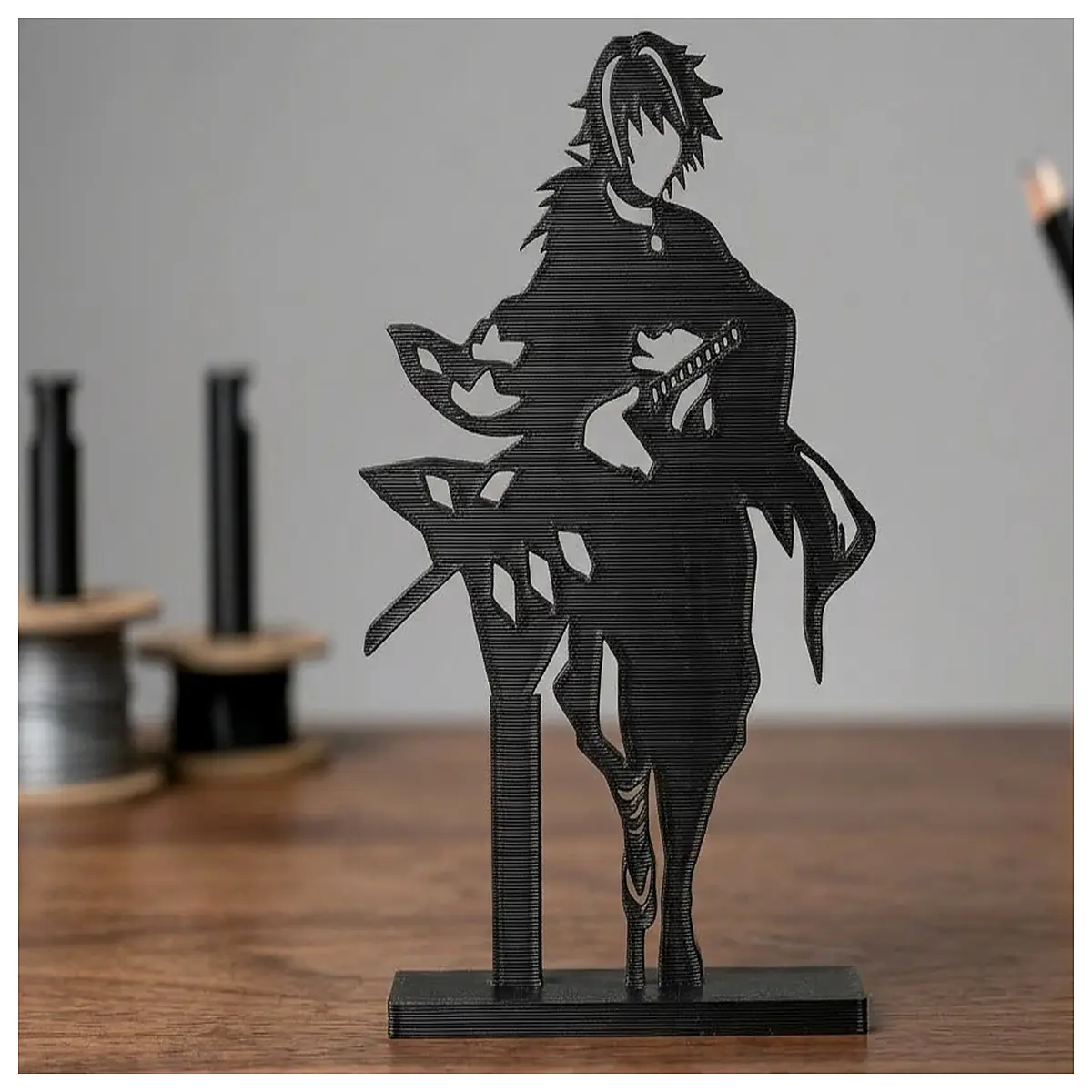 Fugo Yuyun 3D Printed Silhouette 80cm Anime Figurine Model Collectible Desk Decoration Anime Accessories