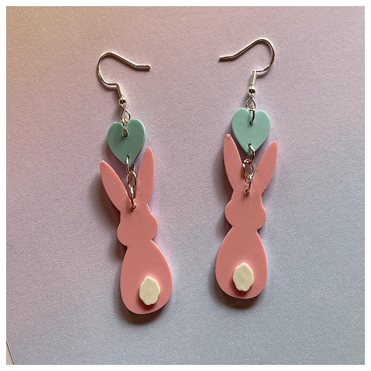 Rabbit Ear Drop Earrings Cute Earring Girls Gift Korean Fashion Accessory Parts