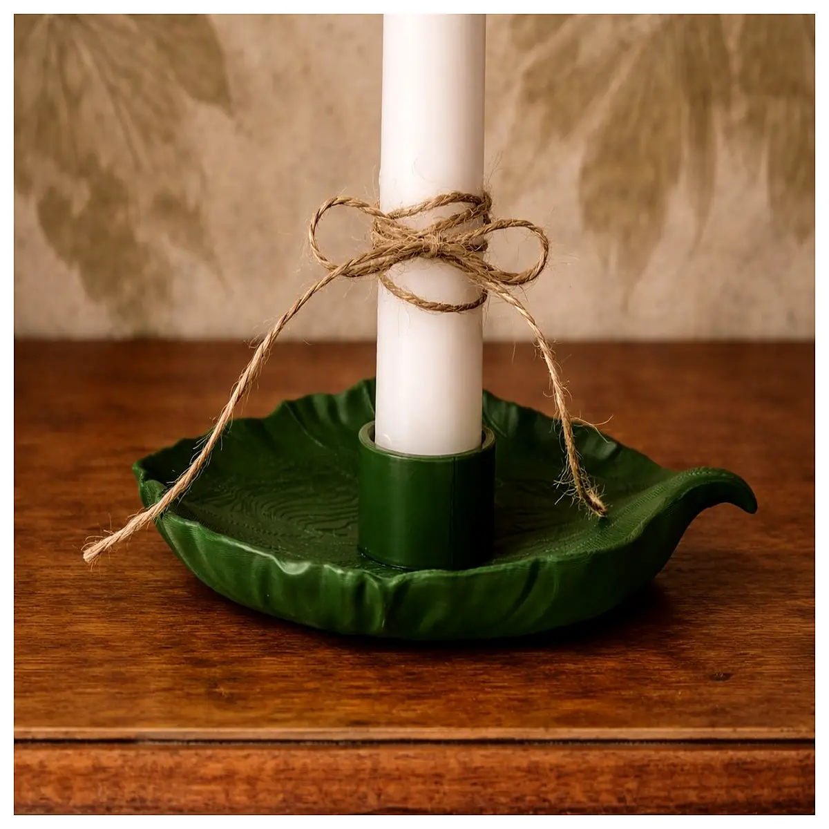 Leaf Candlestick Base Decorative Plate Stand Tabletop Decoration Creative Home Accent Ornament