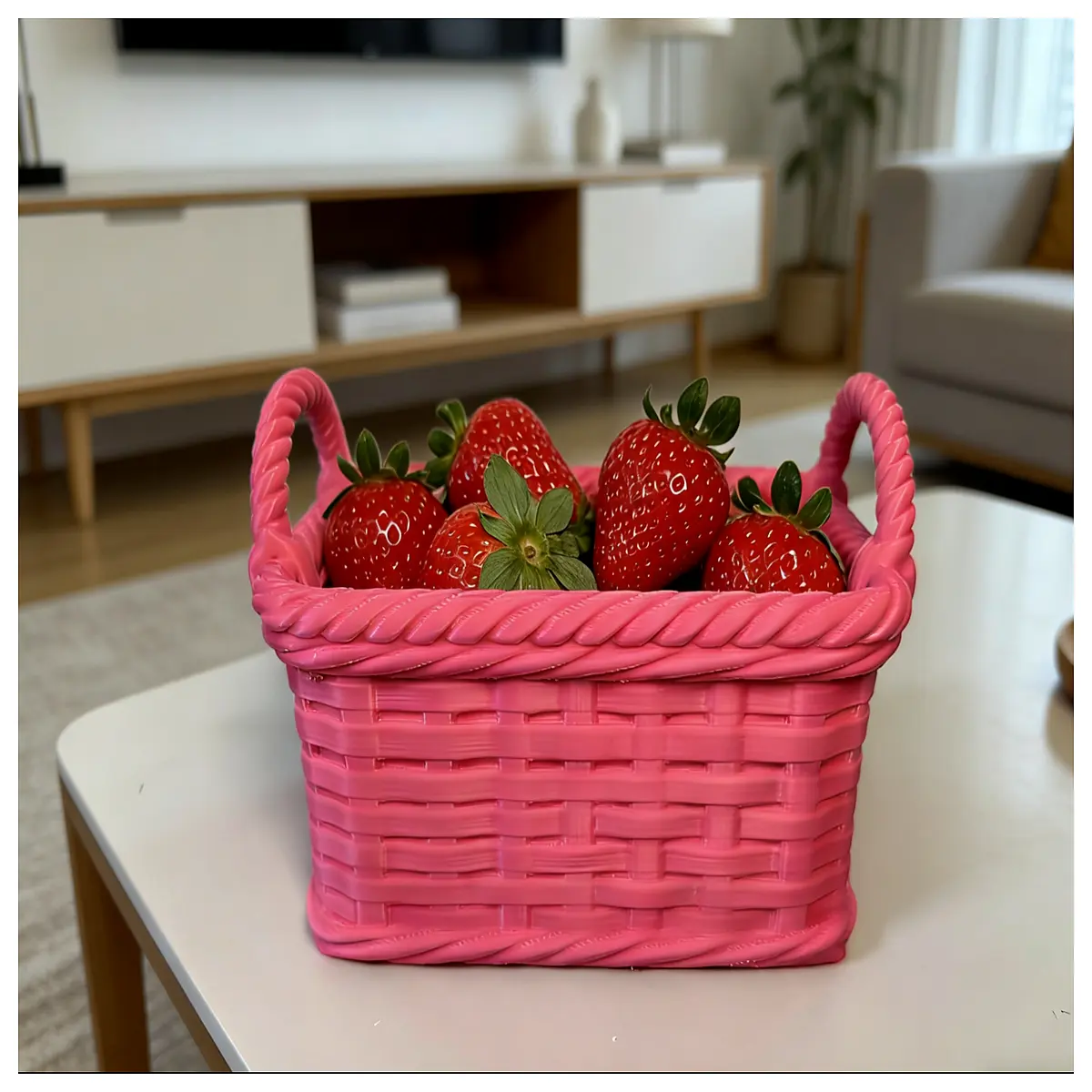 Woven Storage Basket Snack Makeup Brush Stationery Organizer Home Decor Storage Basket Creative Storage Solutions
