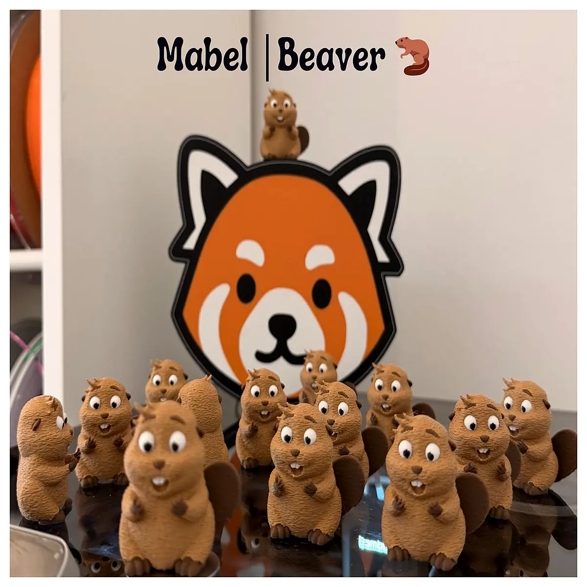 Mabel Beaver Plush Educational Toy Animal Figure Kids Gift Develop Cognitive Skills