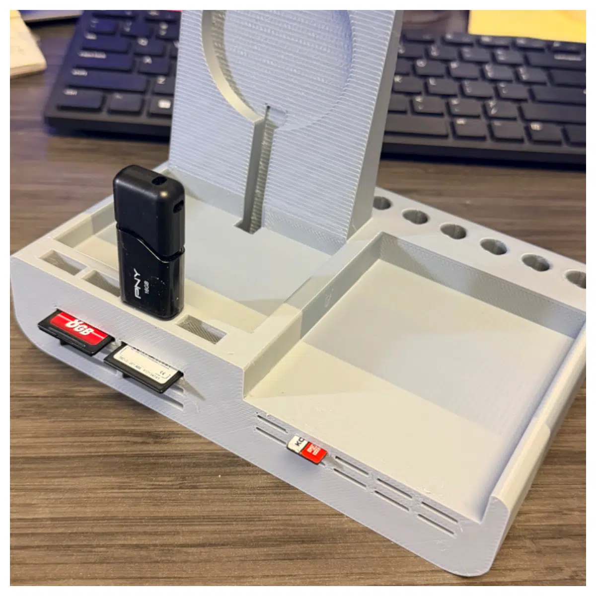Mobile Charger Desk Organizer Desk Storage Box Charging Station Phone Accessories Cable Management Desktop Organizer
