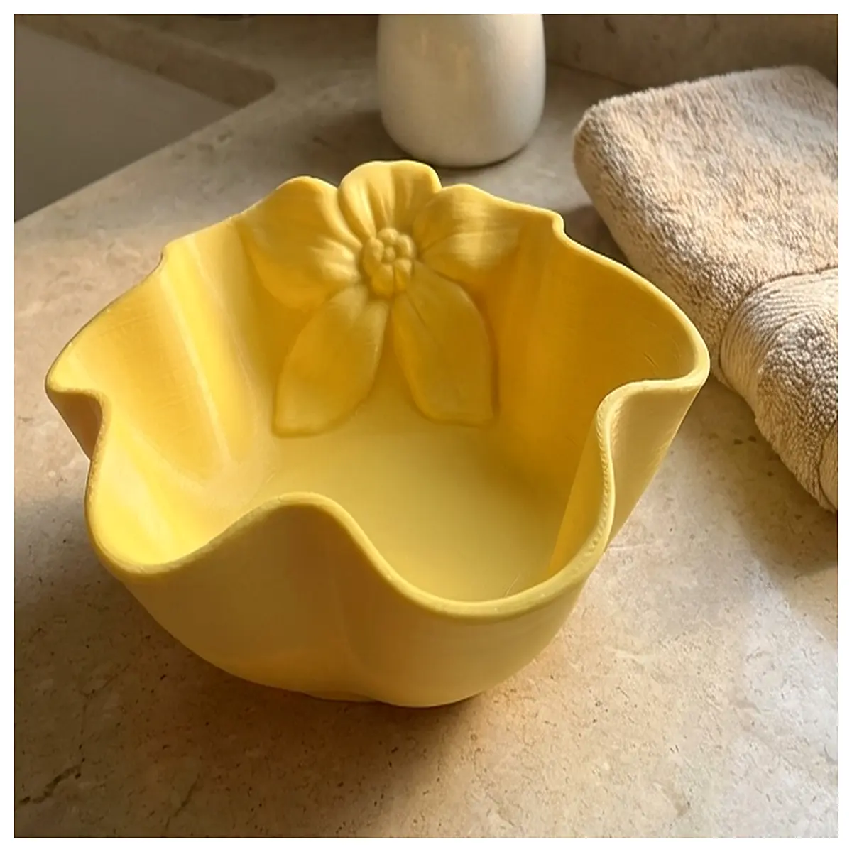 Modern Flower Bowl Vase No Stand Support Decorative Flower Container for Home Garden Floral Arrangement Display