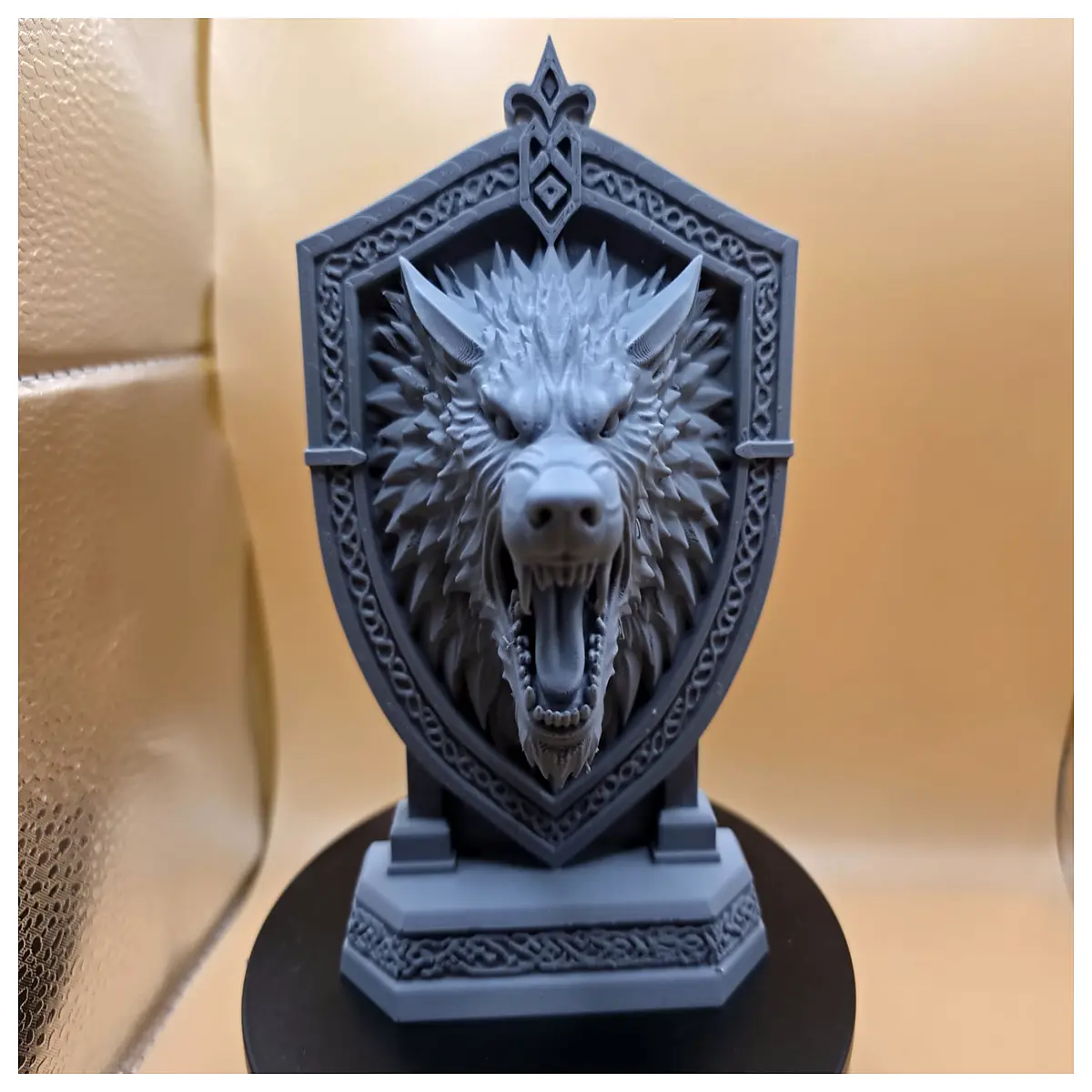 Fenrir The Devourer Norse Wolf Relief Sculpture Decorative Art Home Decor Figure Ornament