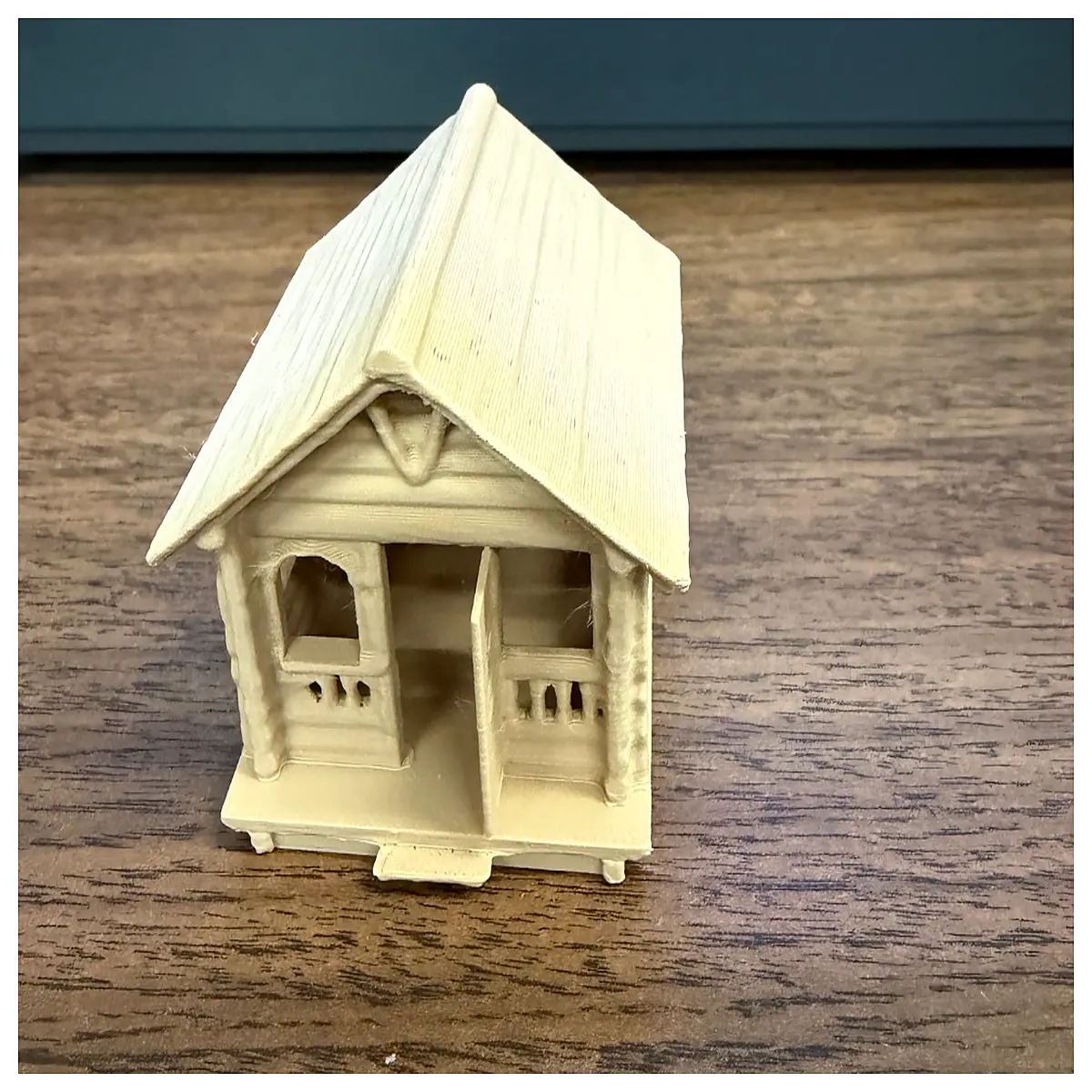 wooden spider hideout toy for kids miniature forest cabin with web details safe play house for arachnid figures