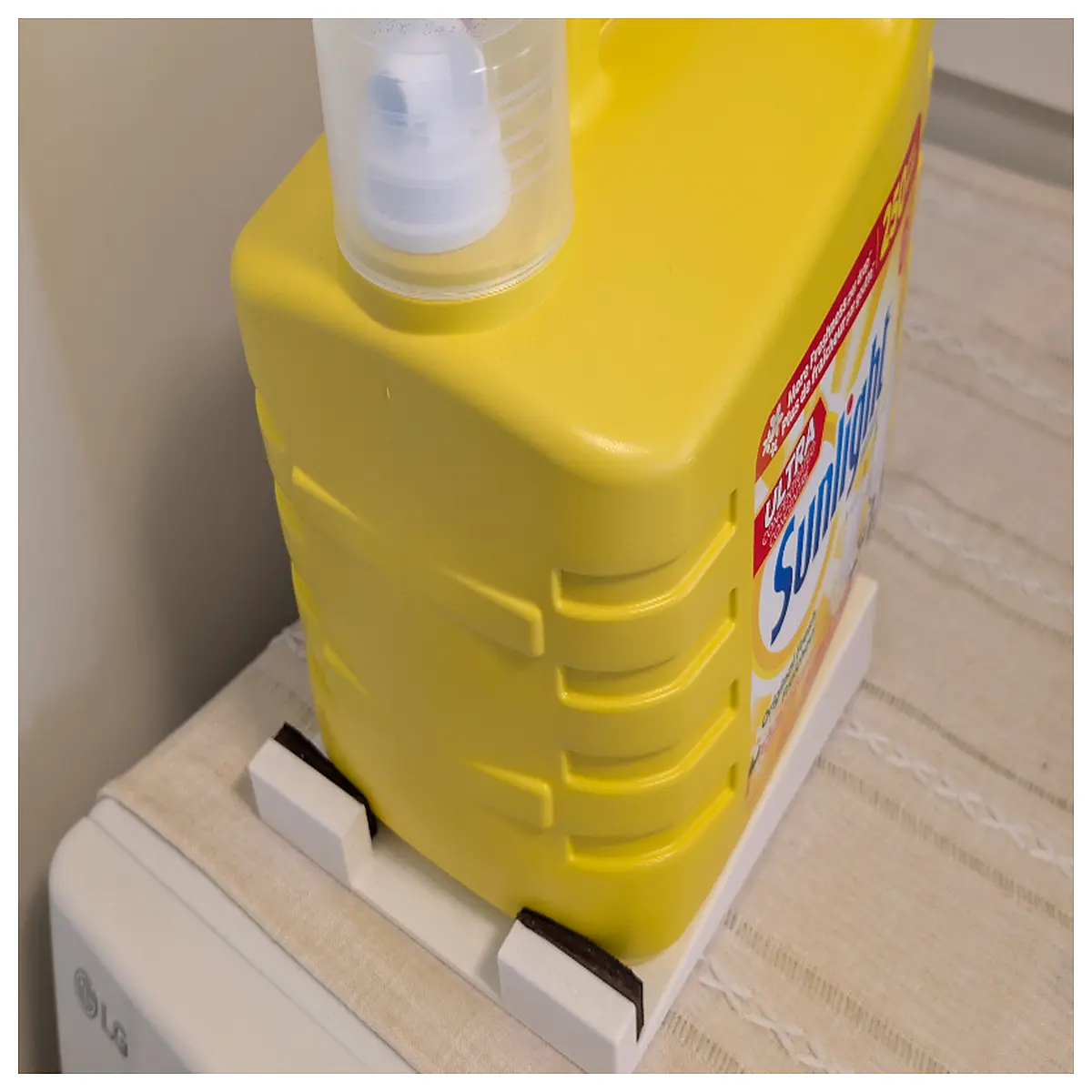 Standing Detergent Holder Angled Laundry Detergent Dispenser Space Saving Laundry Storage Easy Install Laundry Accessories