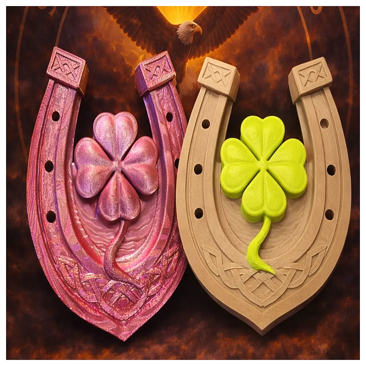 Triskelion Horseshoe Decor Wall Hanging Ancient Faith Lucky Symbol Home Decoration Amulet Style