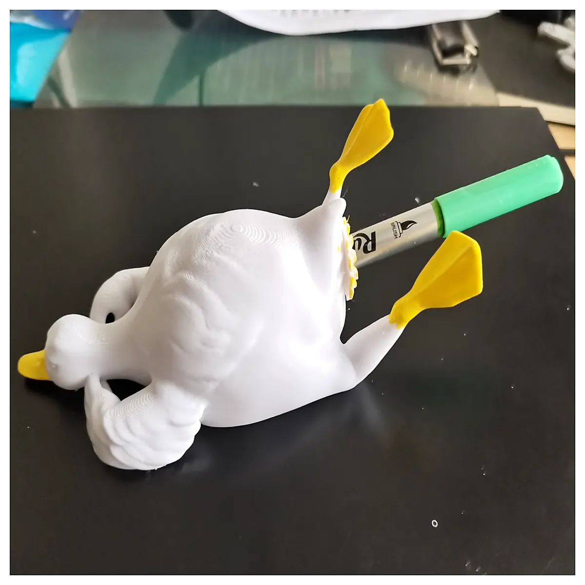 Comfortable Duck Pen Holder Desk Organizer Study Room Decor Office Supplies Stationery Accessories Duck Shaped