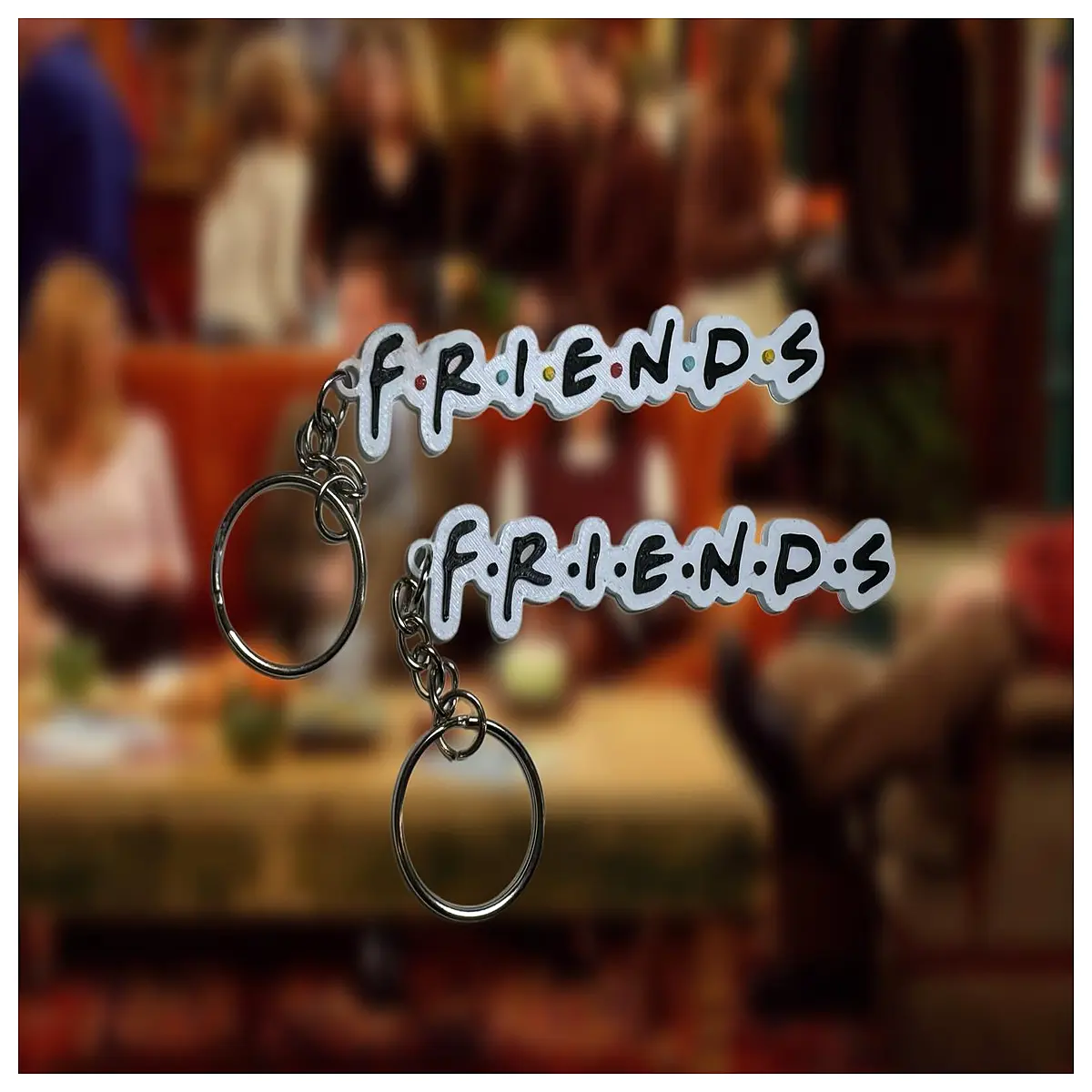 friends tv show keychain metal actor character pendant fans