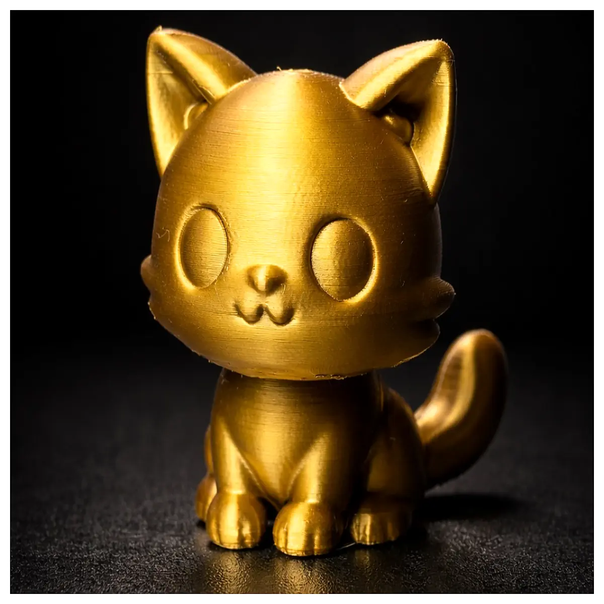 Cute Q Version Cat Figurine Desk Decoration Anime Collectible Cartoon Small Cat Statue Gift Collectible