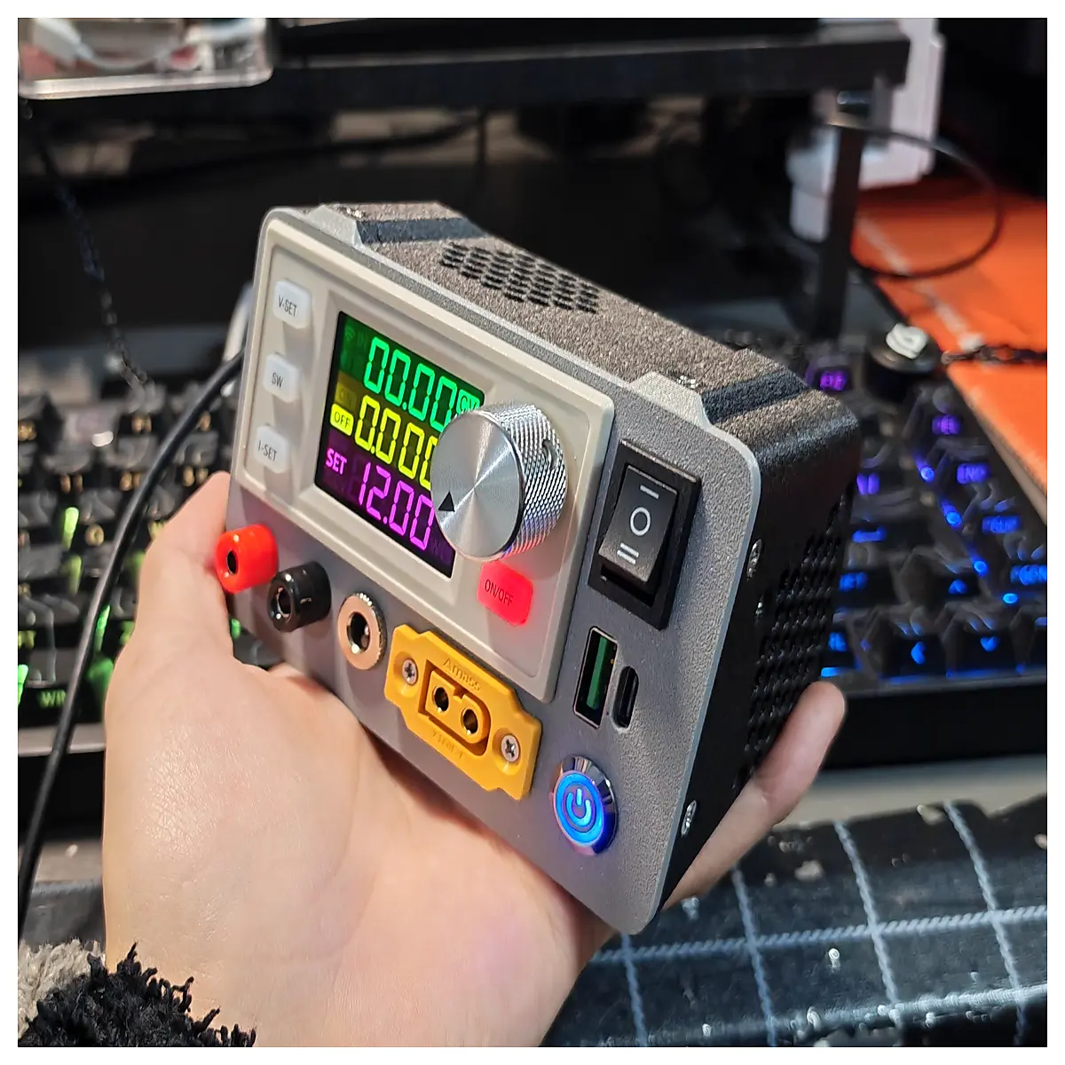 Adjustable Tilt DC Power Supply Desktop Mount SK120X Power Adapter Device Power Emergency Power Repair Parts