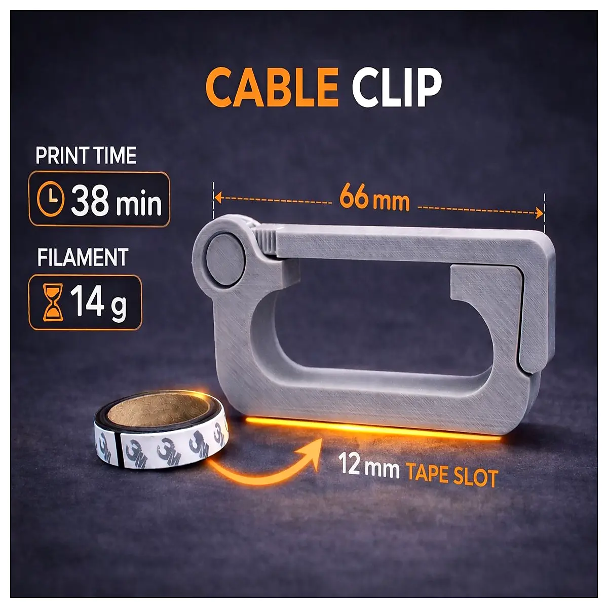 Desktop Cable Organizer Clips Cable Management Accessories for PC Wire Management Fine Cable Cord Storage Desktop Organizer