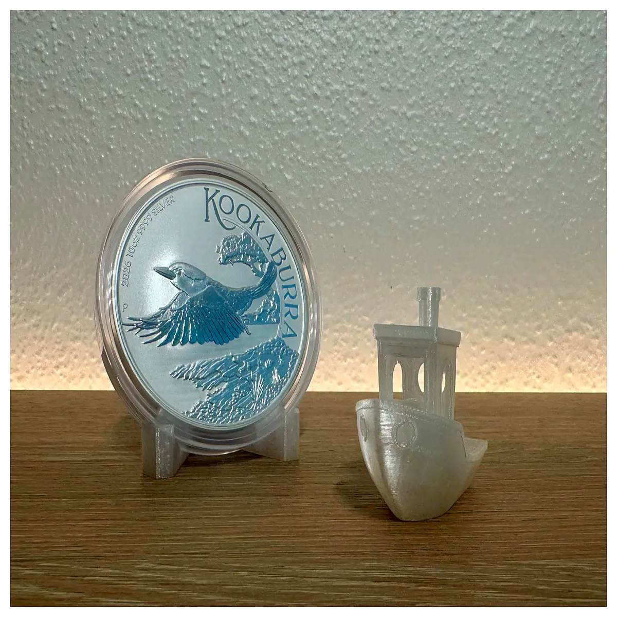 Silver Coin Display Stand 10oz Storage Case Premium Coin Holder for Collection Protection