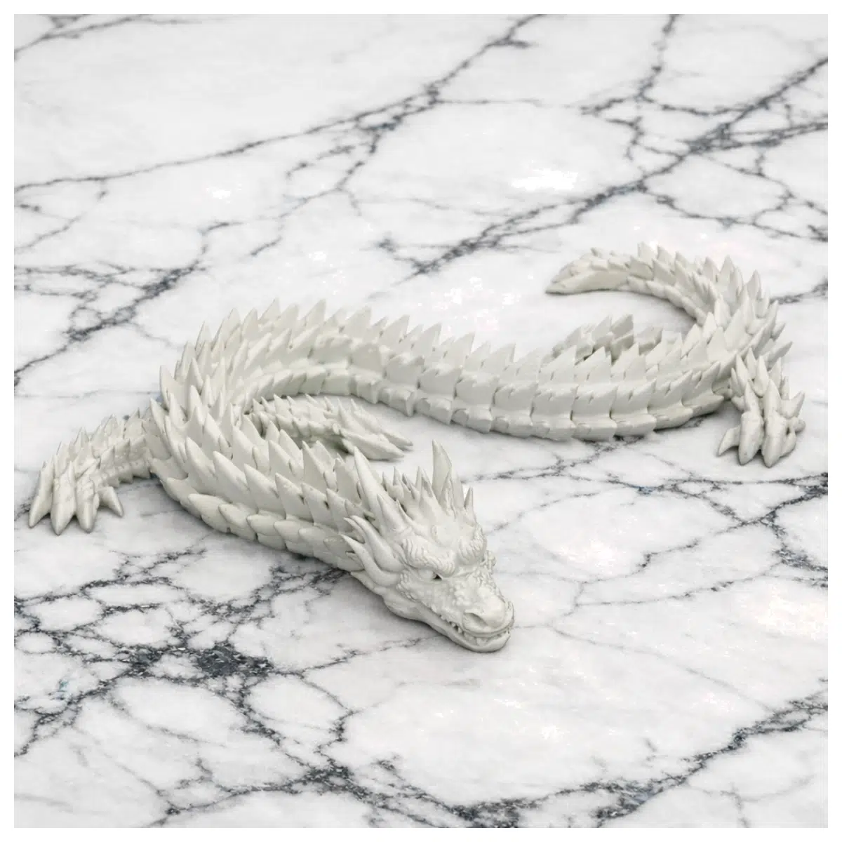 Articulated Joint Puzzle Toy 3D Printed Dragon Stress Relief Anxiety Relief Desk Fidget Toy Fun Brain Teaser