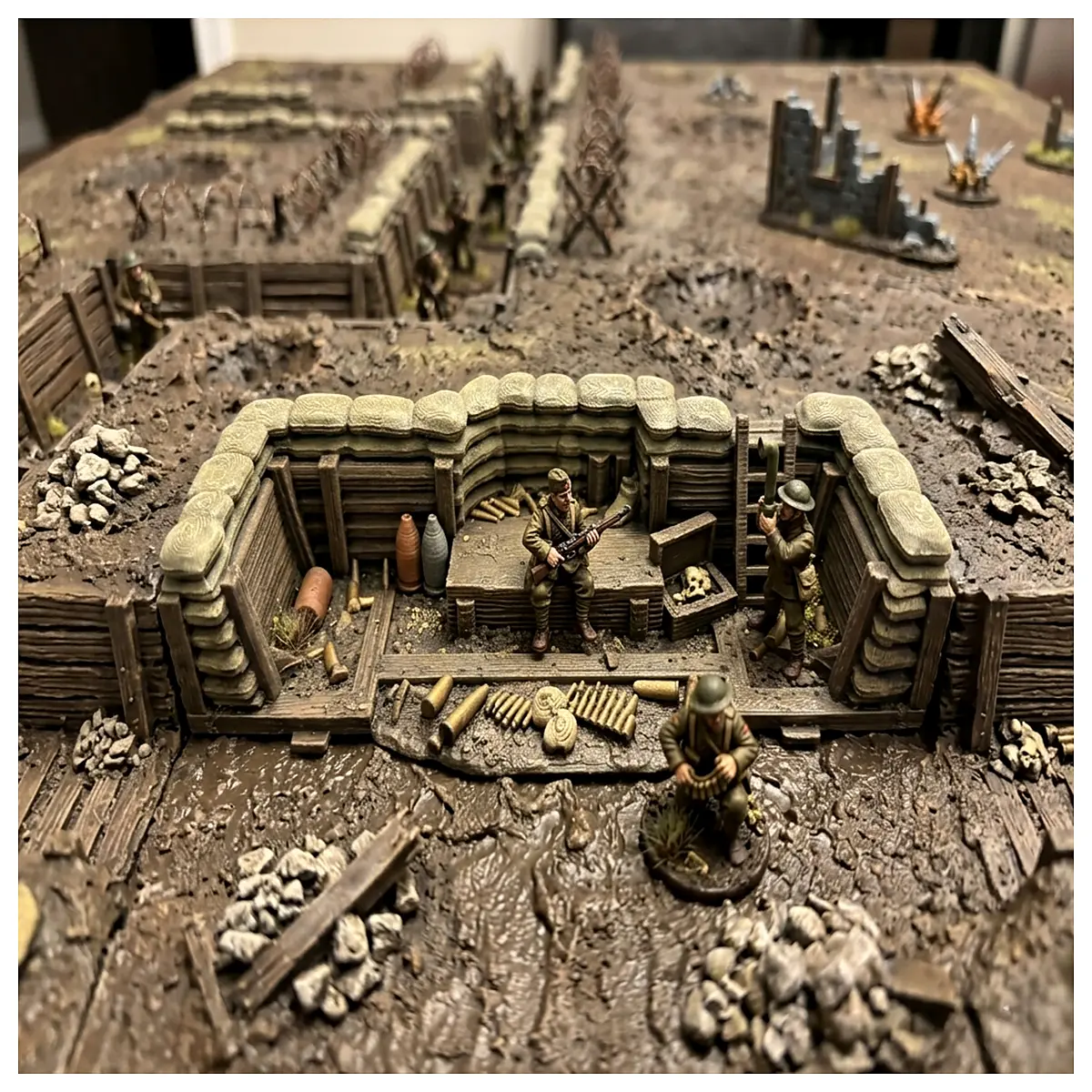 Terrain Tabletop Wargame Trench Tactical Map Pieces Battle Simulation Accessories Combat Scenarios