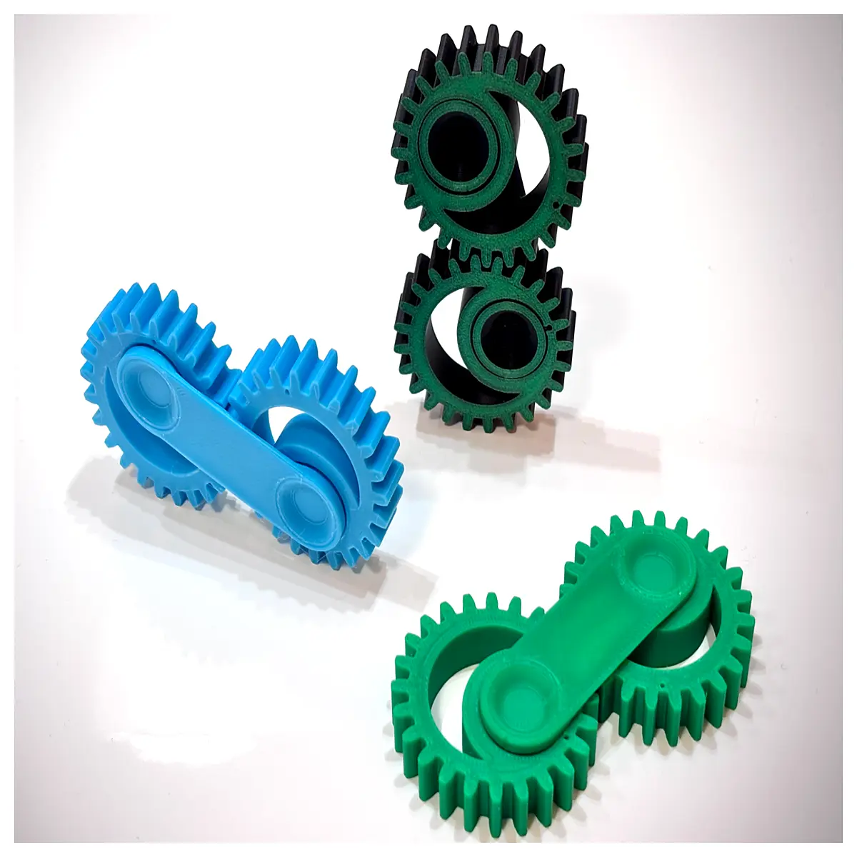 Tipsy Gears Toy Eccentric Gears Print Puzzle Gear Decompression Toy Fun Brain Teaser