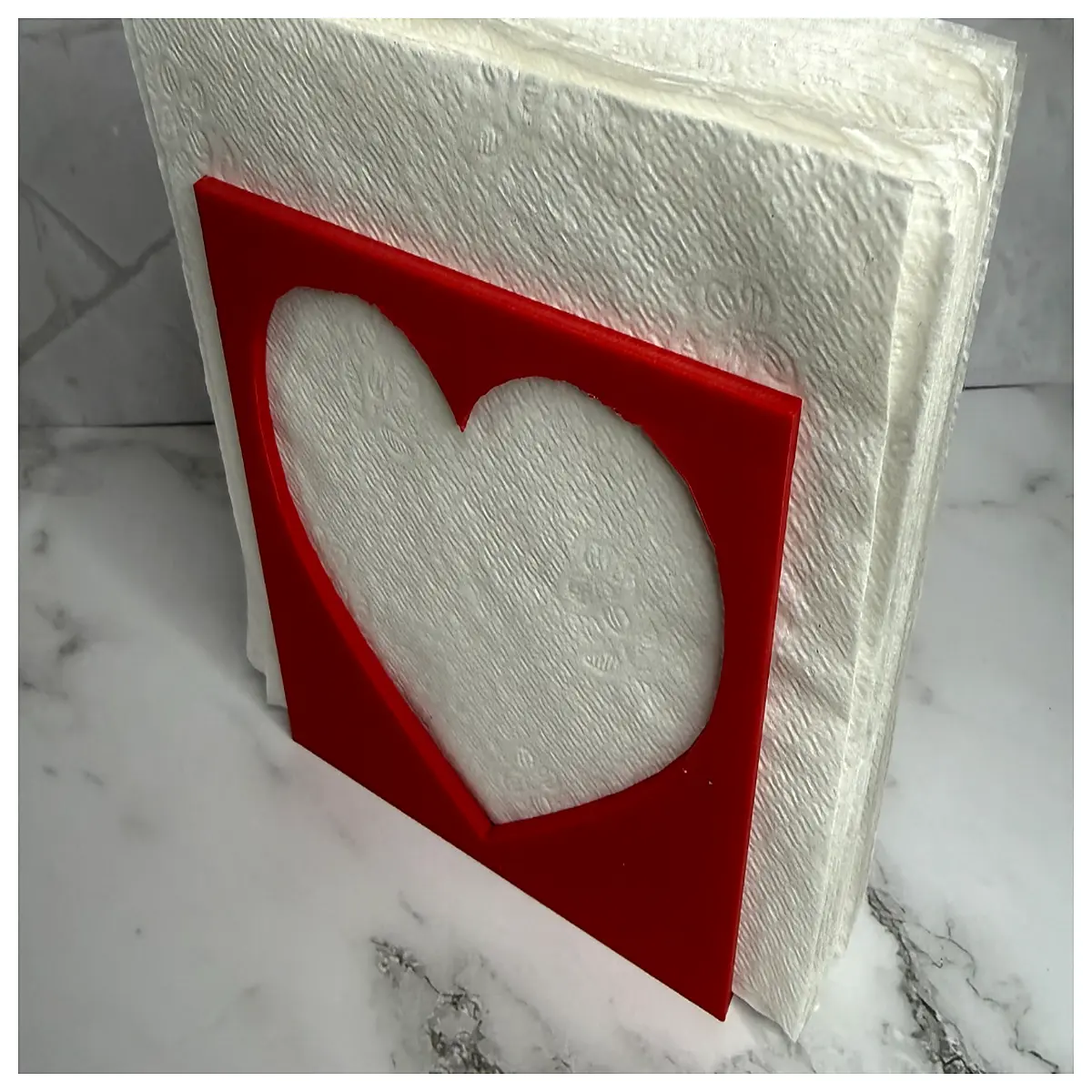 shaped napkin holder for table decor romantic kitchen organizer cute paper towel rack valentine s day home accessories