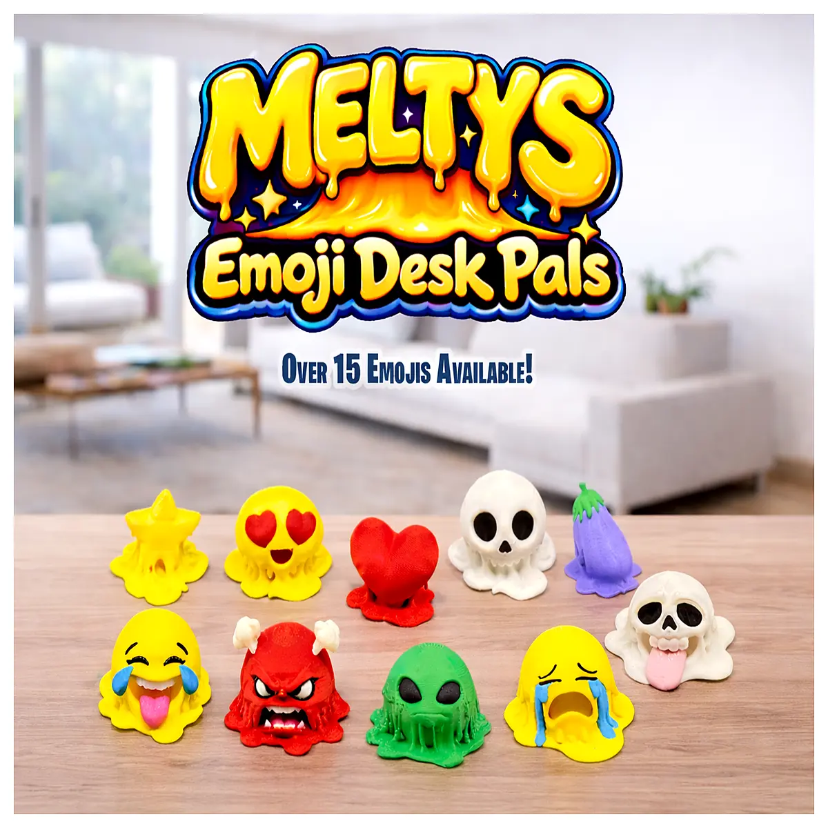 MELTYS Melting Desk Dolls Fun Cute Desktop Decoration Changing Expression Toys Kids Educational Gift Creative Decor