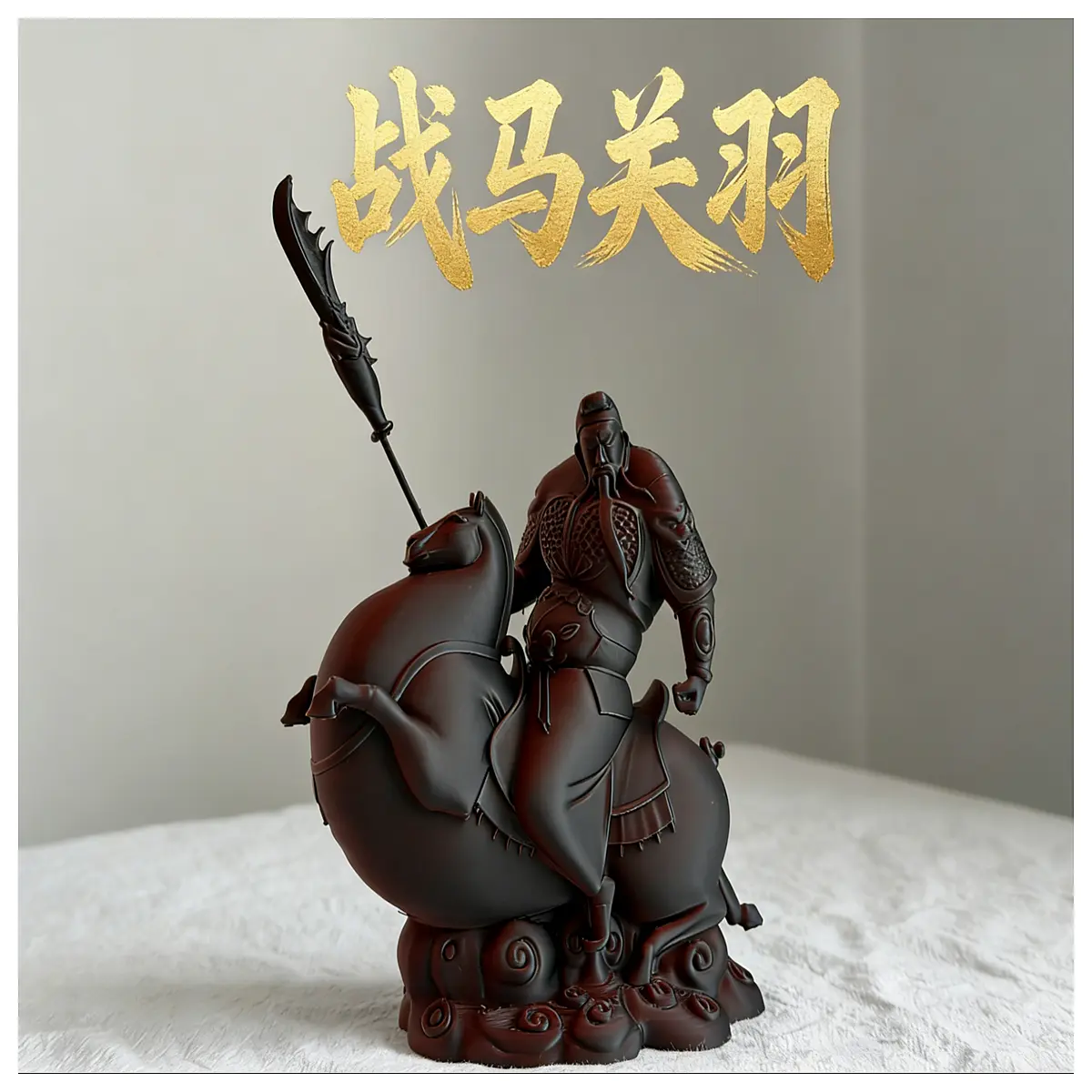 Chuantu Guan Yu Model Guan 2 Ye God Print Realistic Collectible Desk Display Historical Figure Memorial