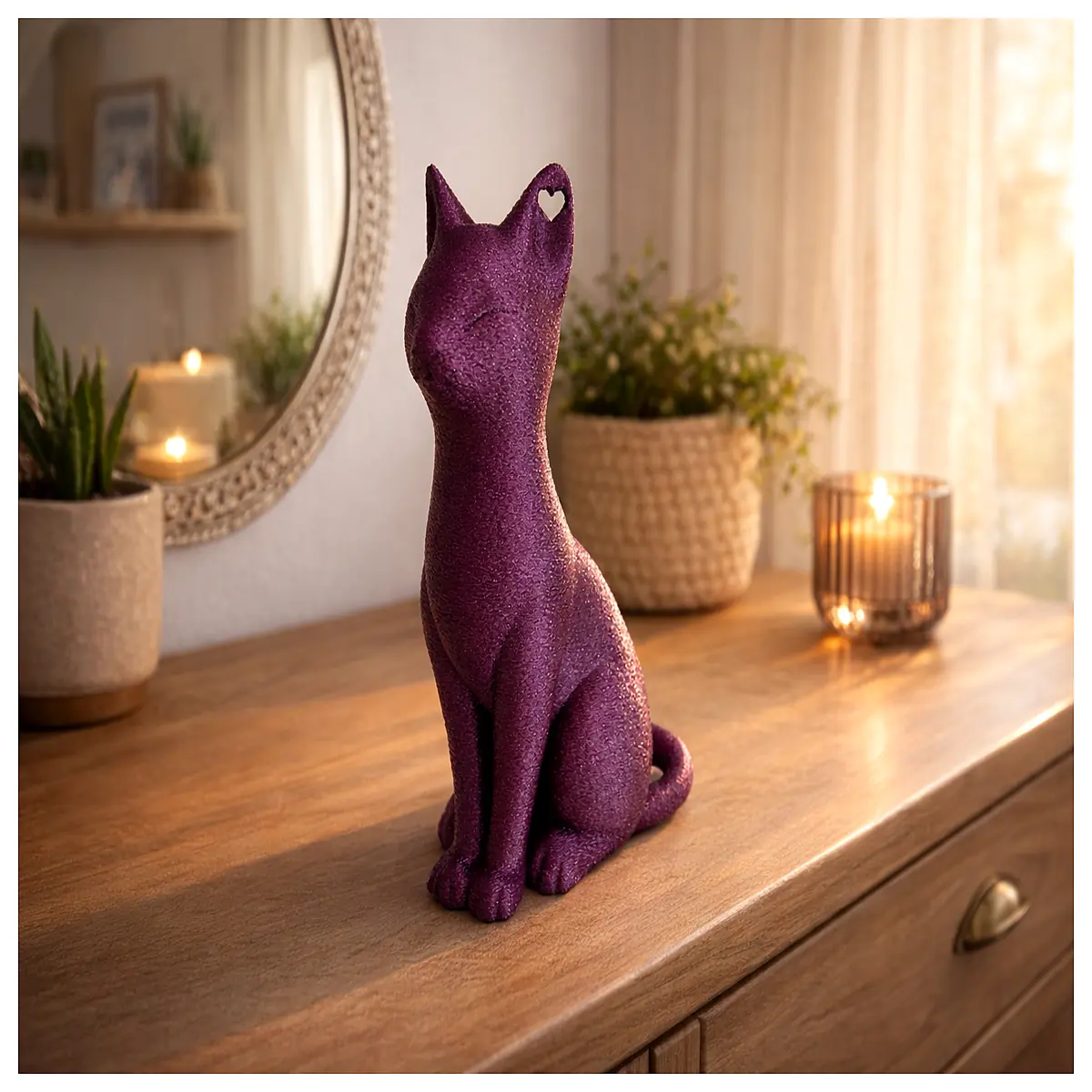 Xin er Cat Decor Plush Toy Filling Zero Fill Soft Fur Animal Figurine Decoration Accessory