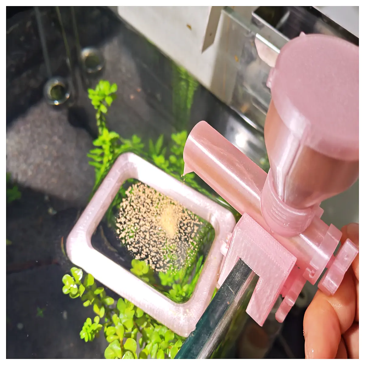 Aquarium Automatic Rotating Feeder Spiral Food Dispenser Floating Feeder Fish Food Applicator for Fry Adult Fish Precise Feeding Solution